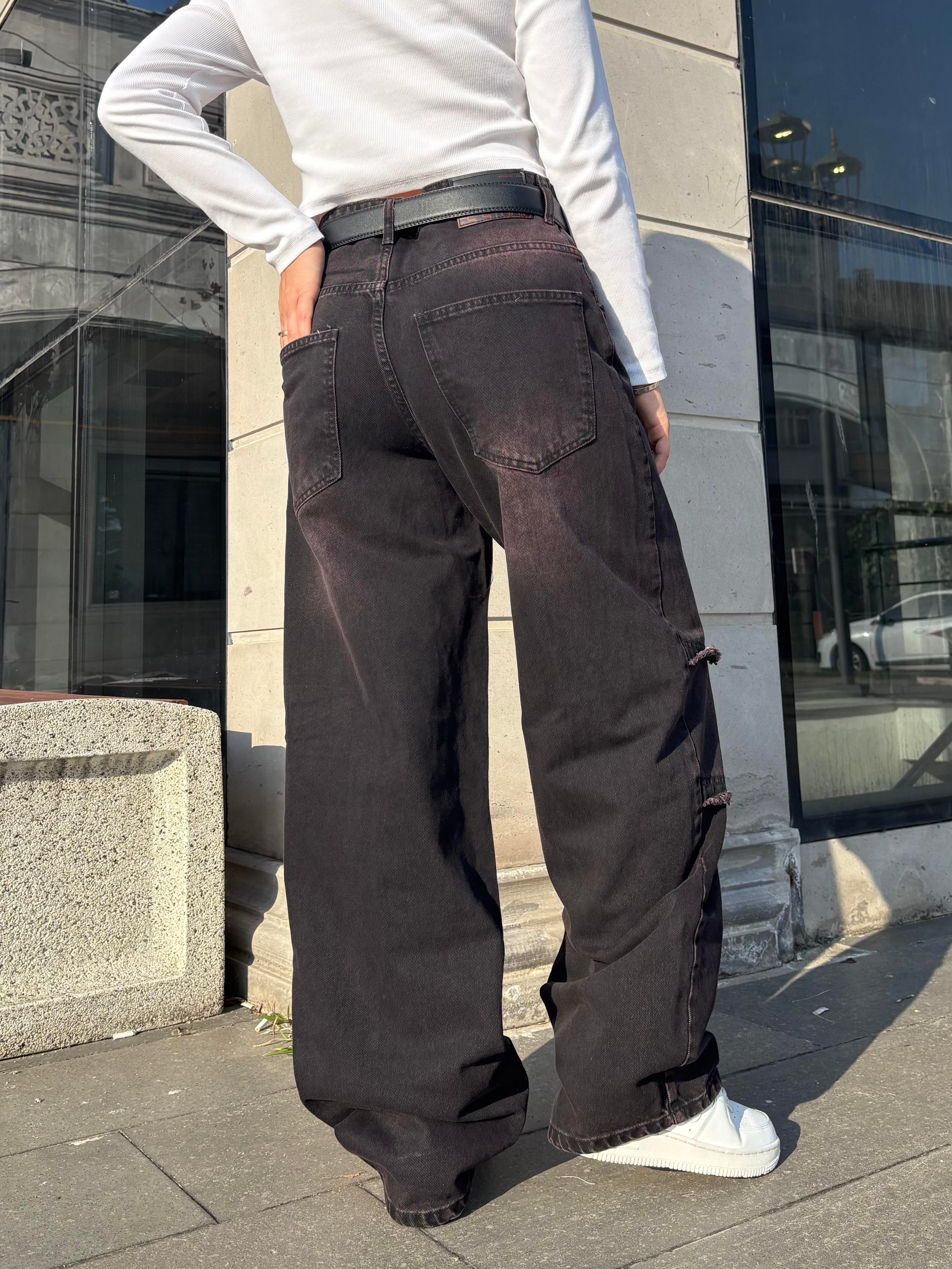 Antrasit Bronz Ton Baggy Pants