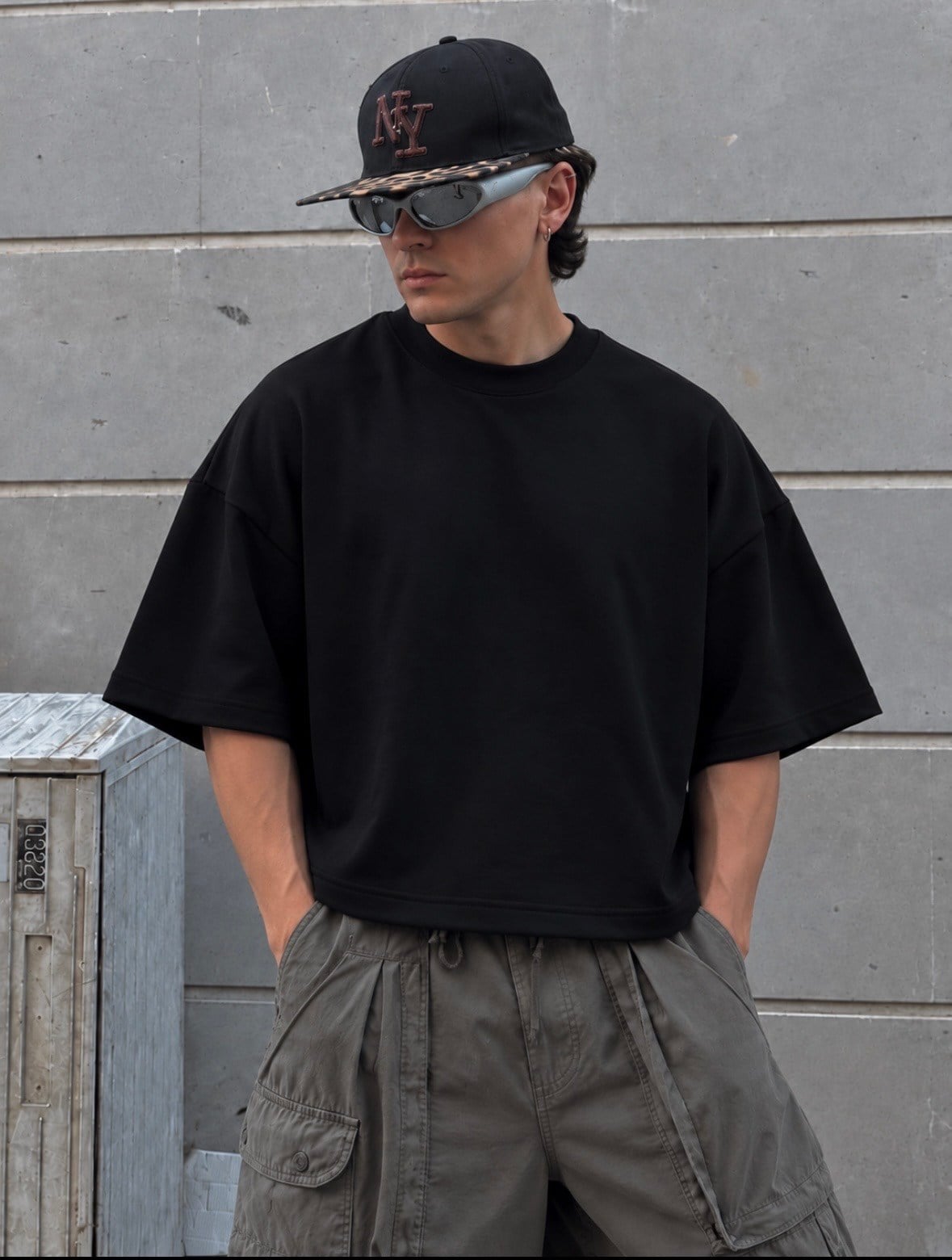 Black Core Heavy Boxy Oversized Tişört