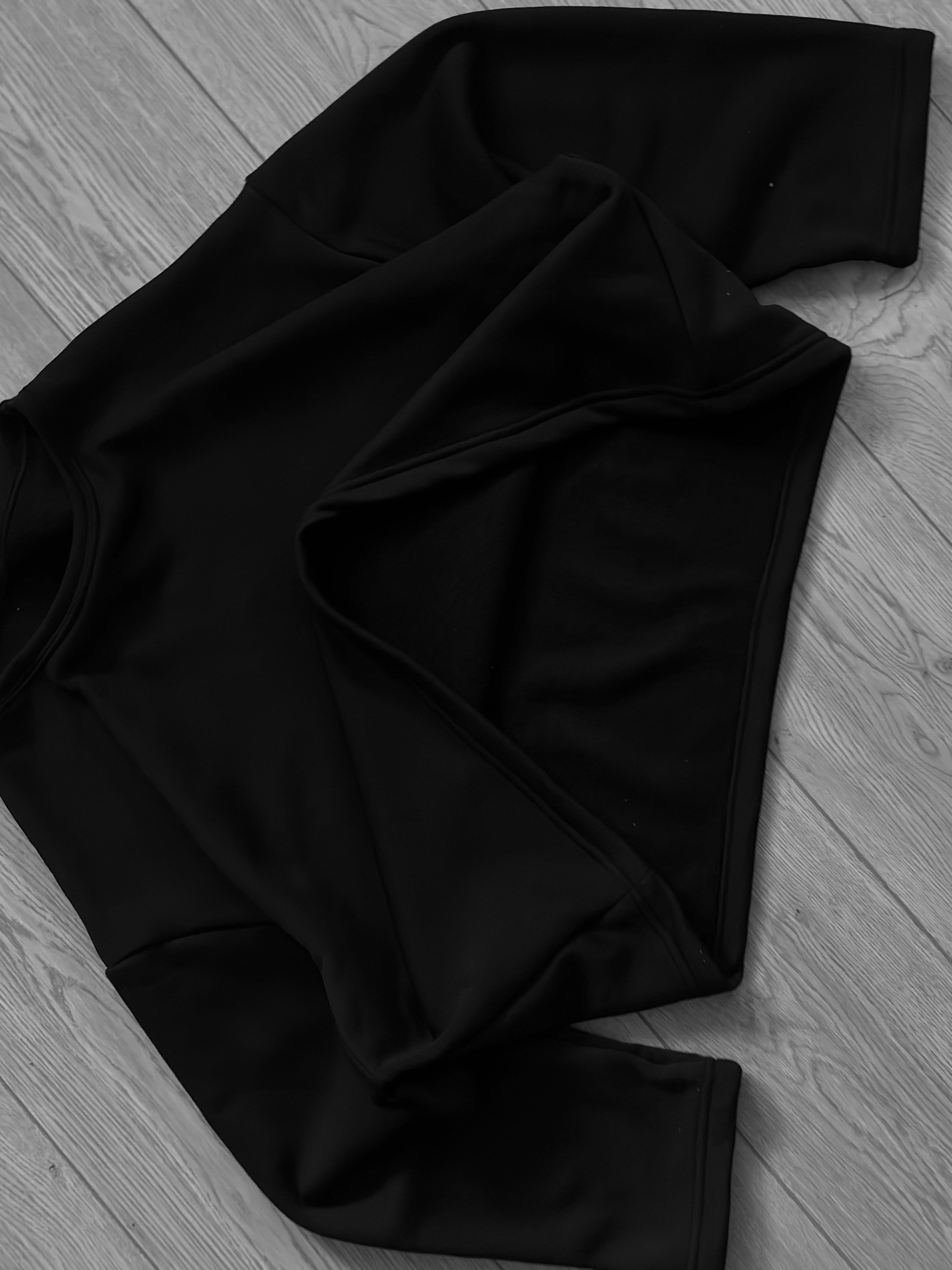 Black Core Heavy Oversized Boxy Sweat