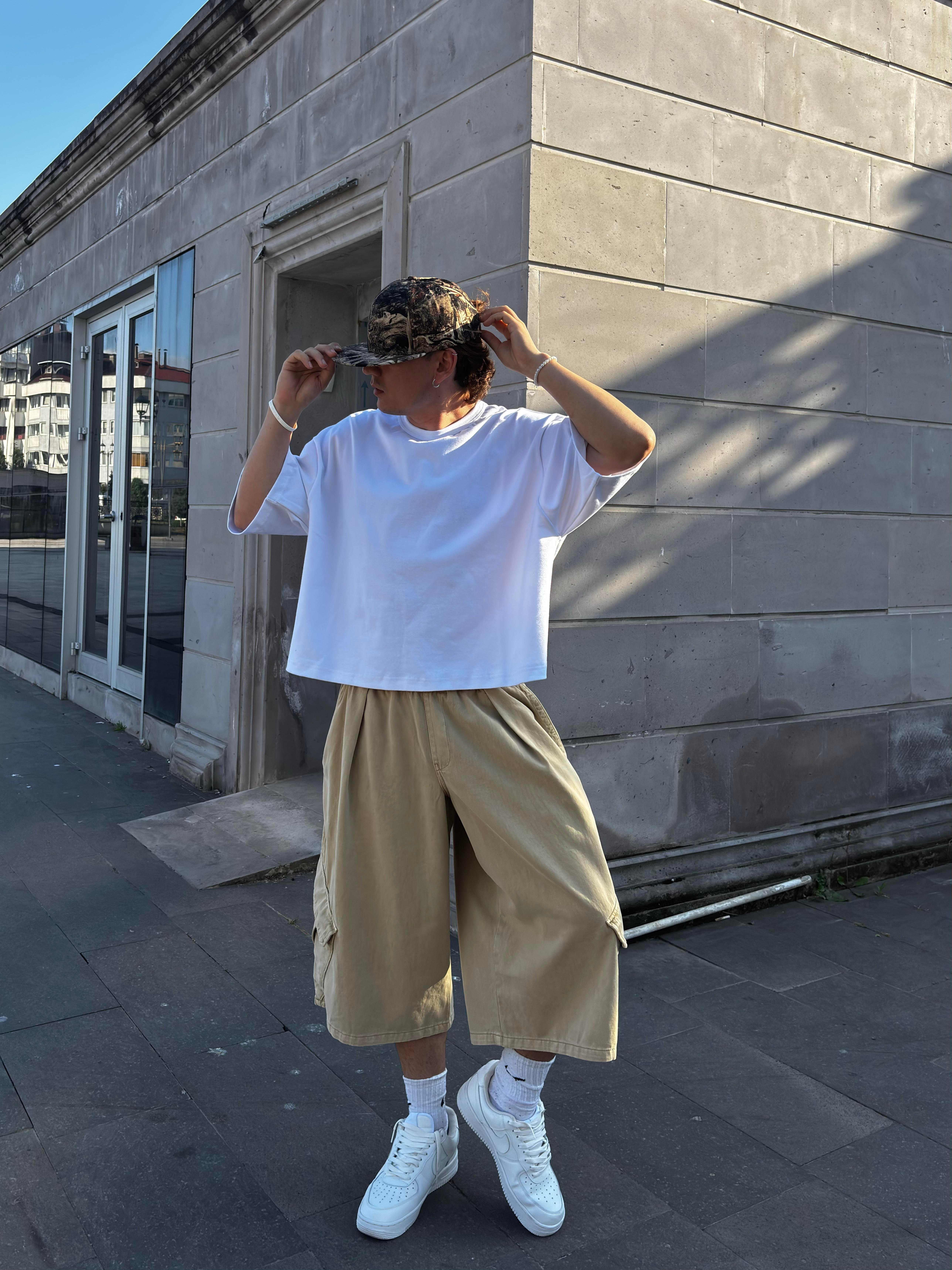 Bobbi Wide-Leg Pull-On Jorts