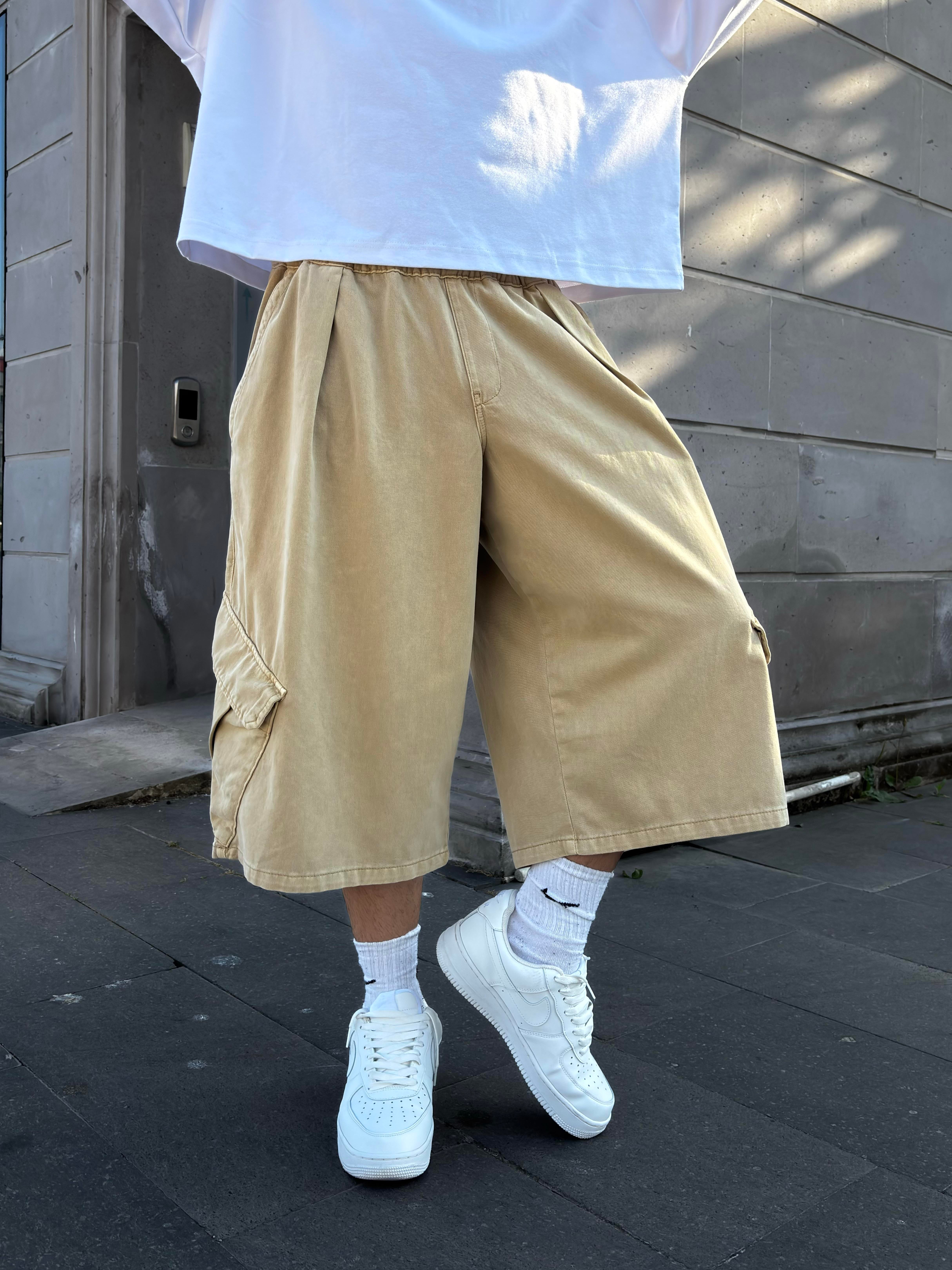 Bobbi Wide-Leg Pull-On Jorts