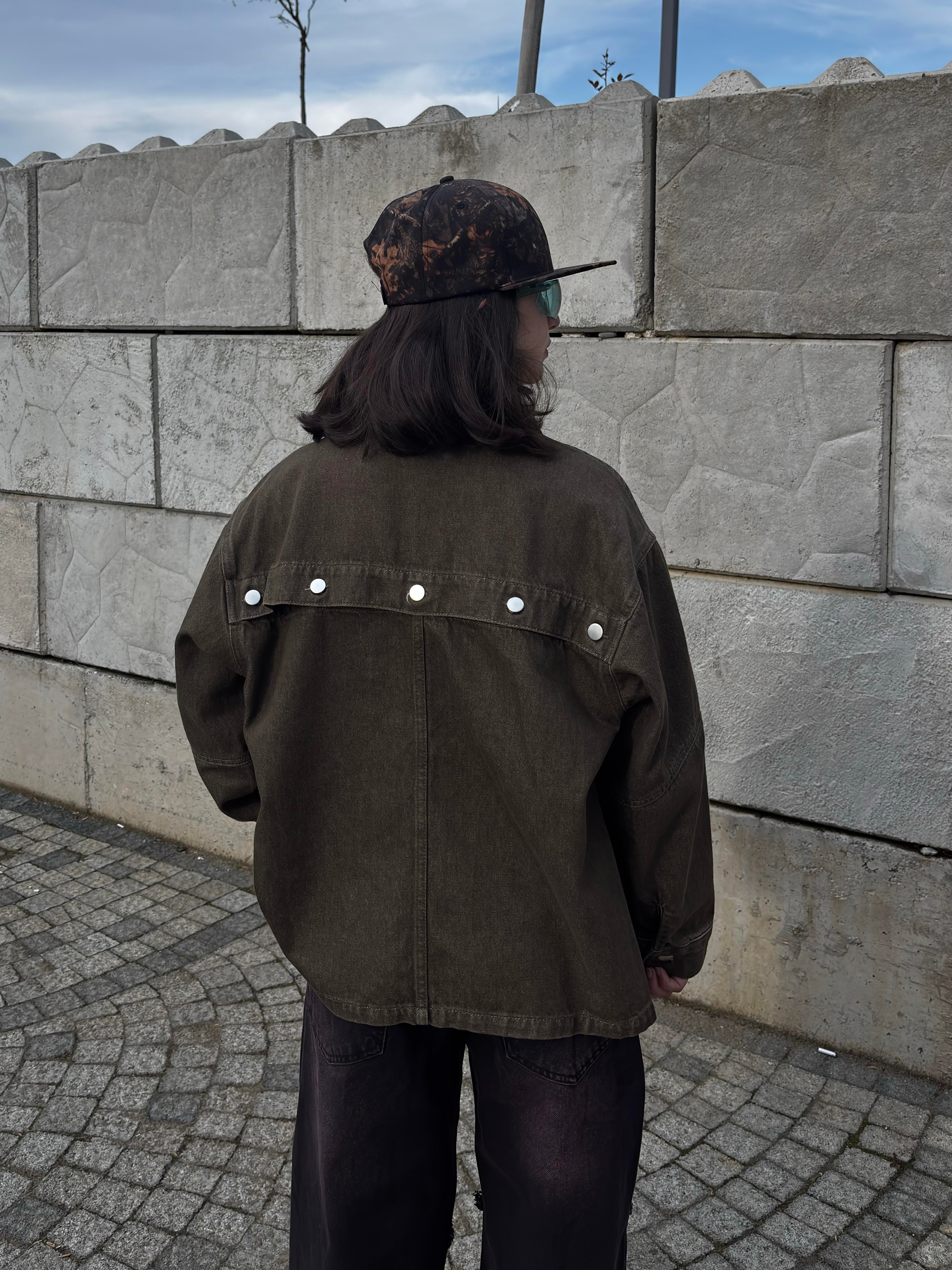 Brown With Cord Collar Jacket
