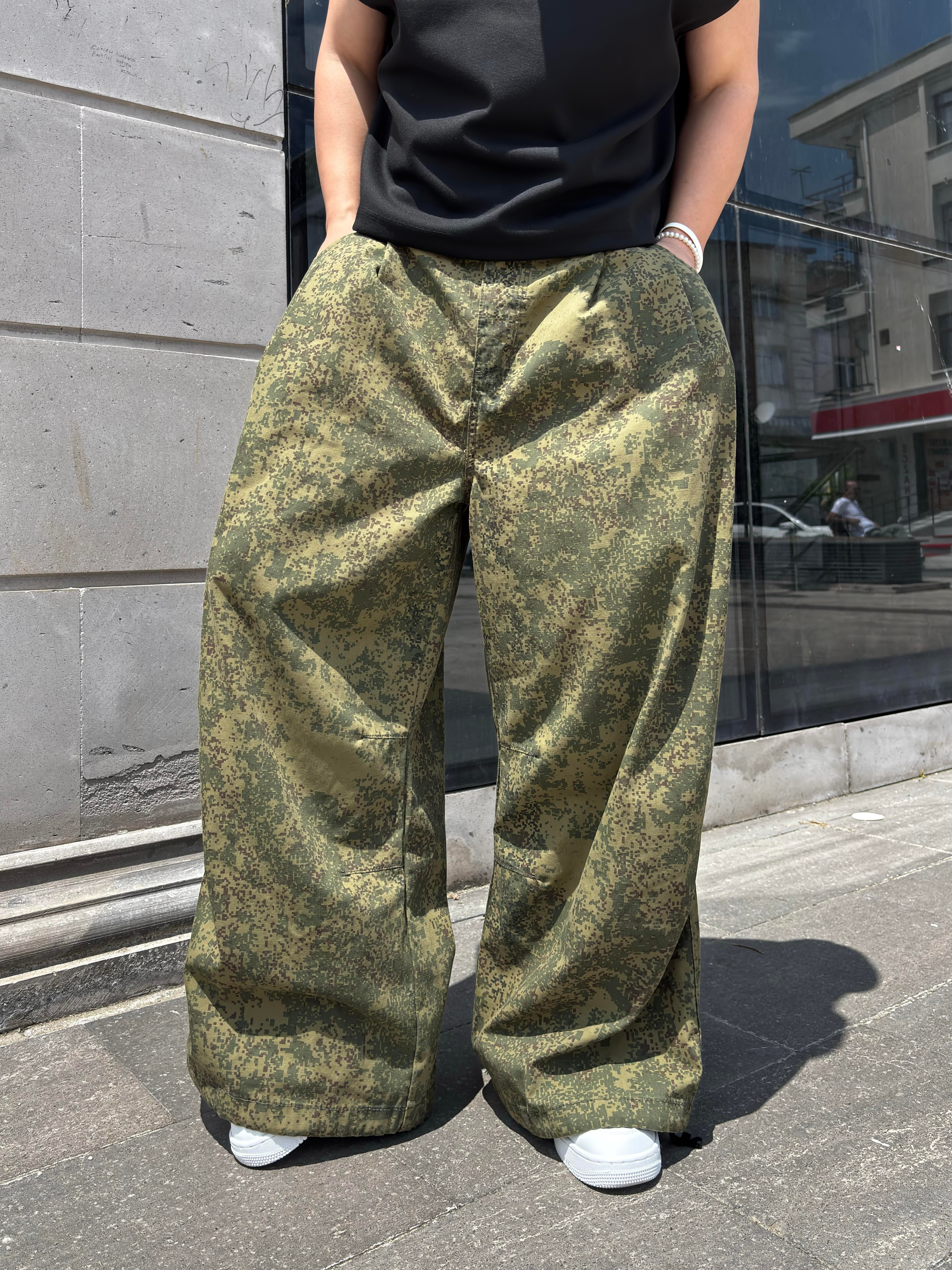 Camo Trousers Baggy Pants
