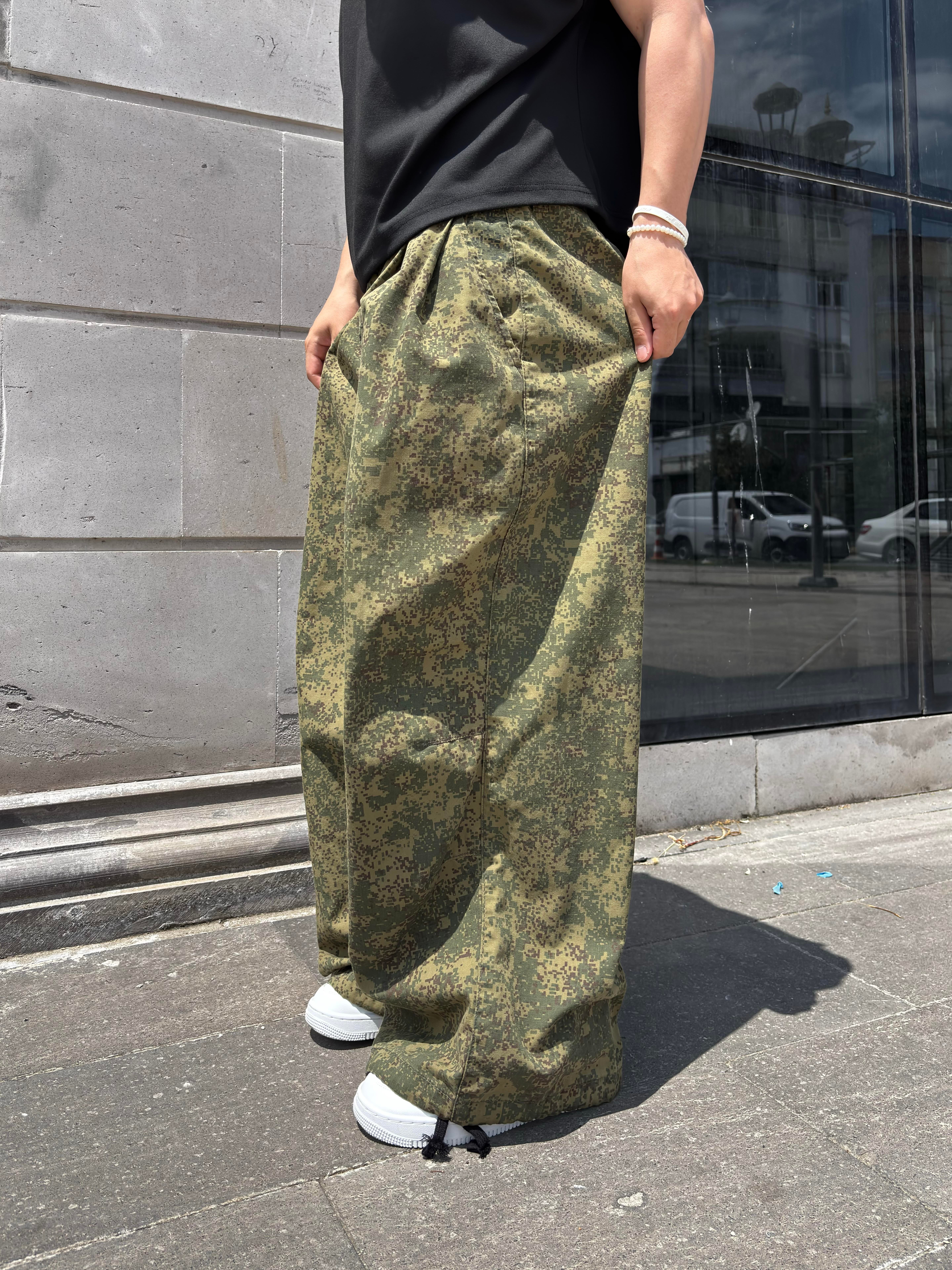 Camo Trousers Baggy Pants