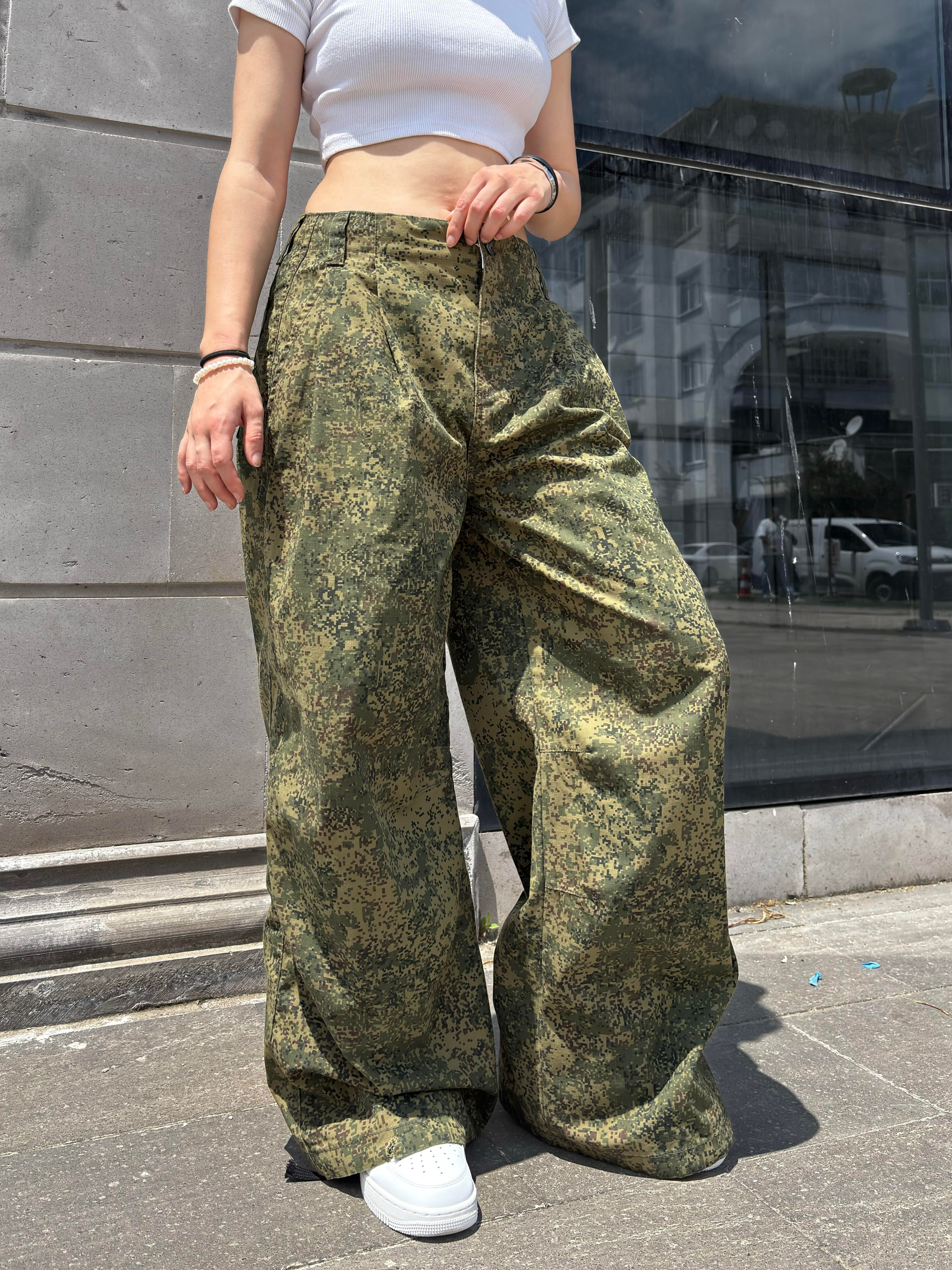 Camo Trousers Baggy Pants
