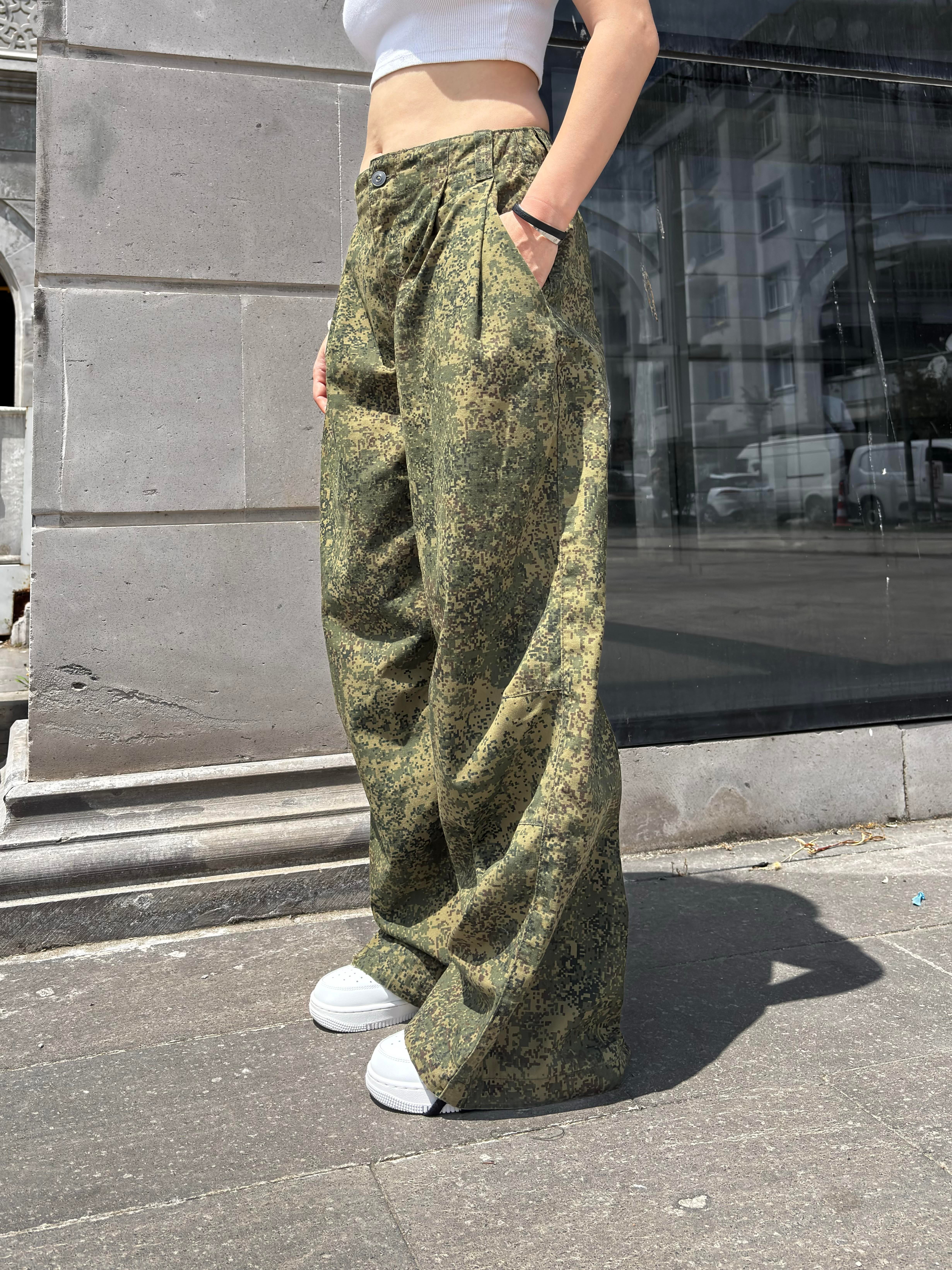 Camo Trousers Baggy Pants