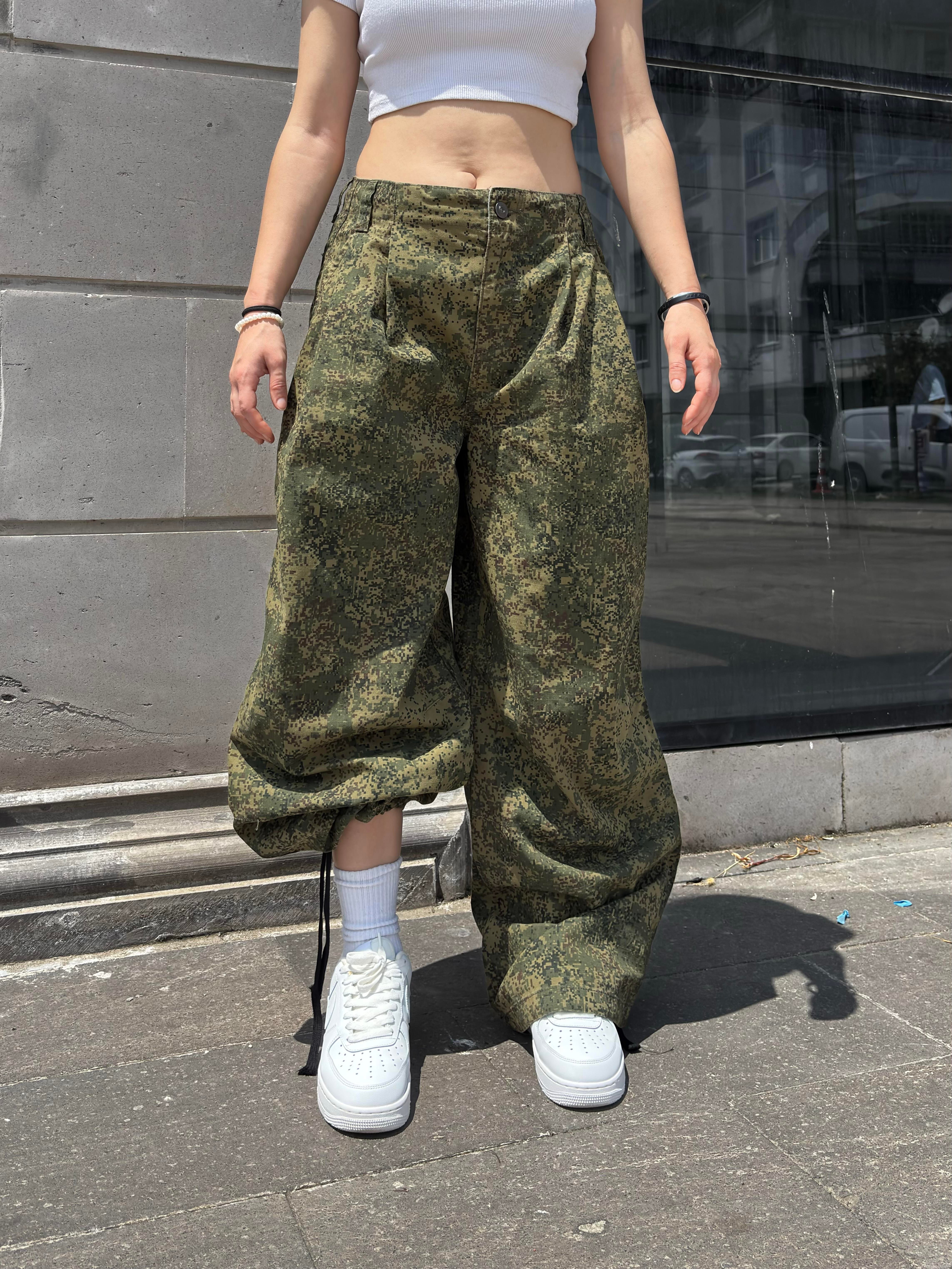 Camo Trousers Baggy Pants