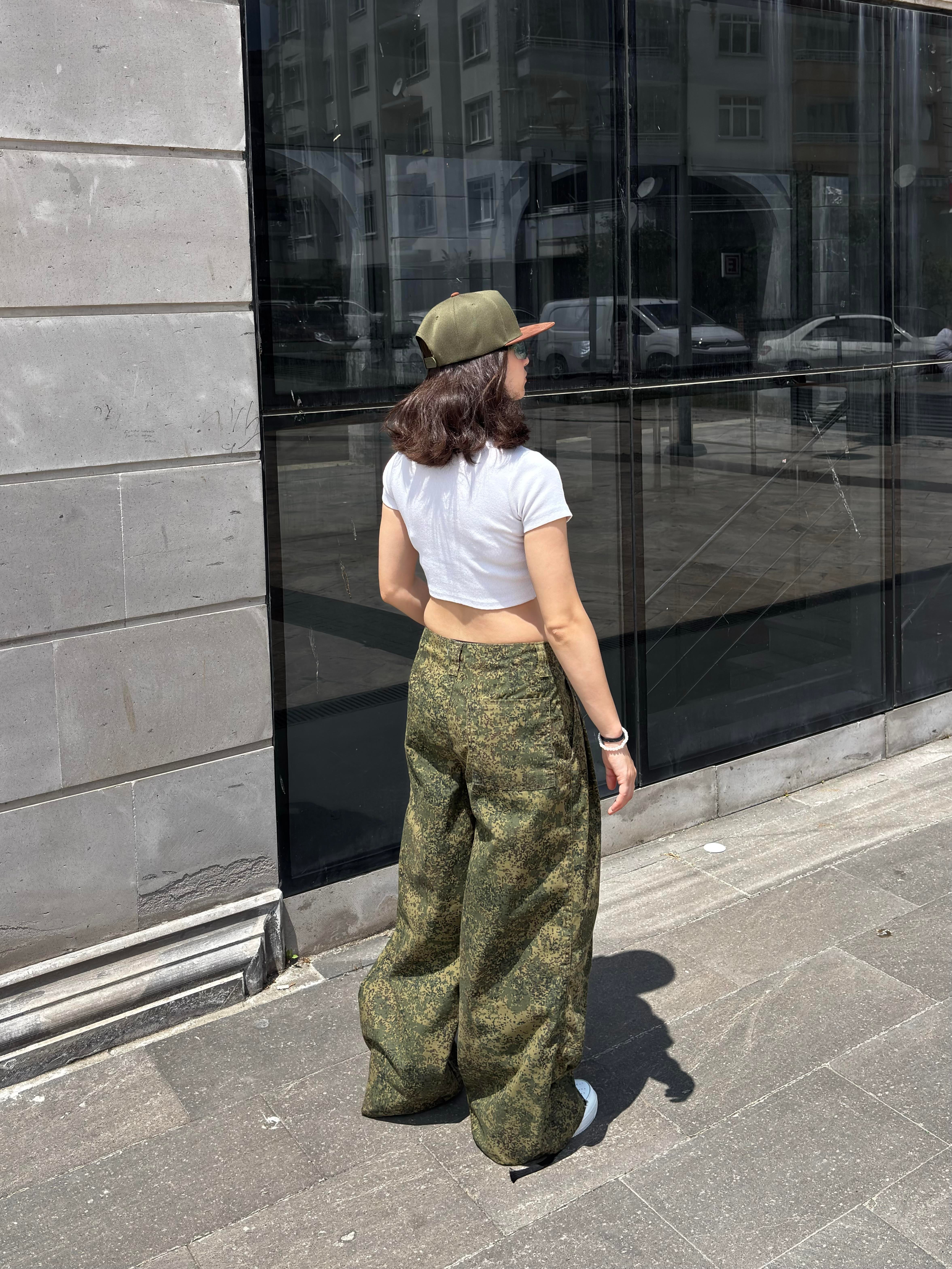 Camo Trousers Baggy Pants