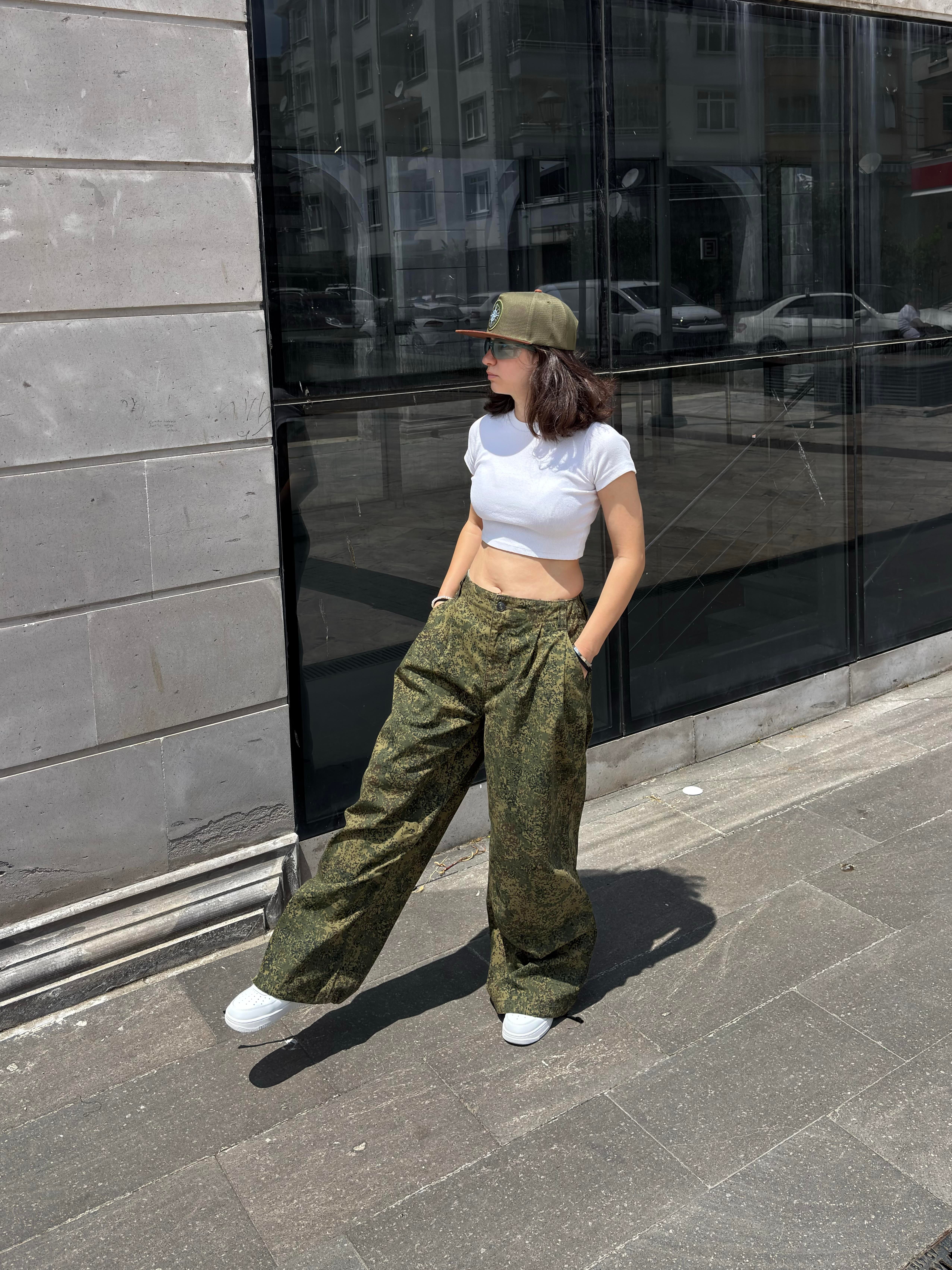 Camo Trousers Baggy Pants
