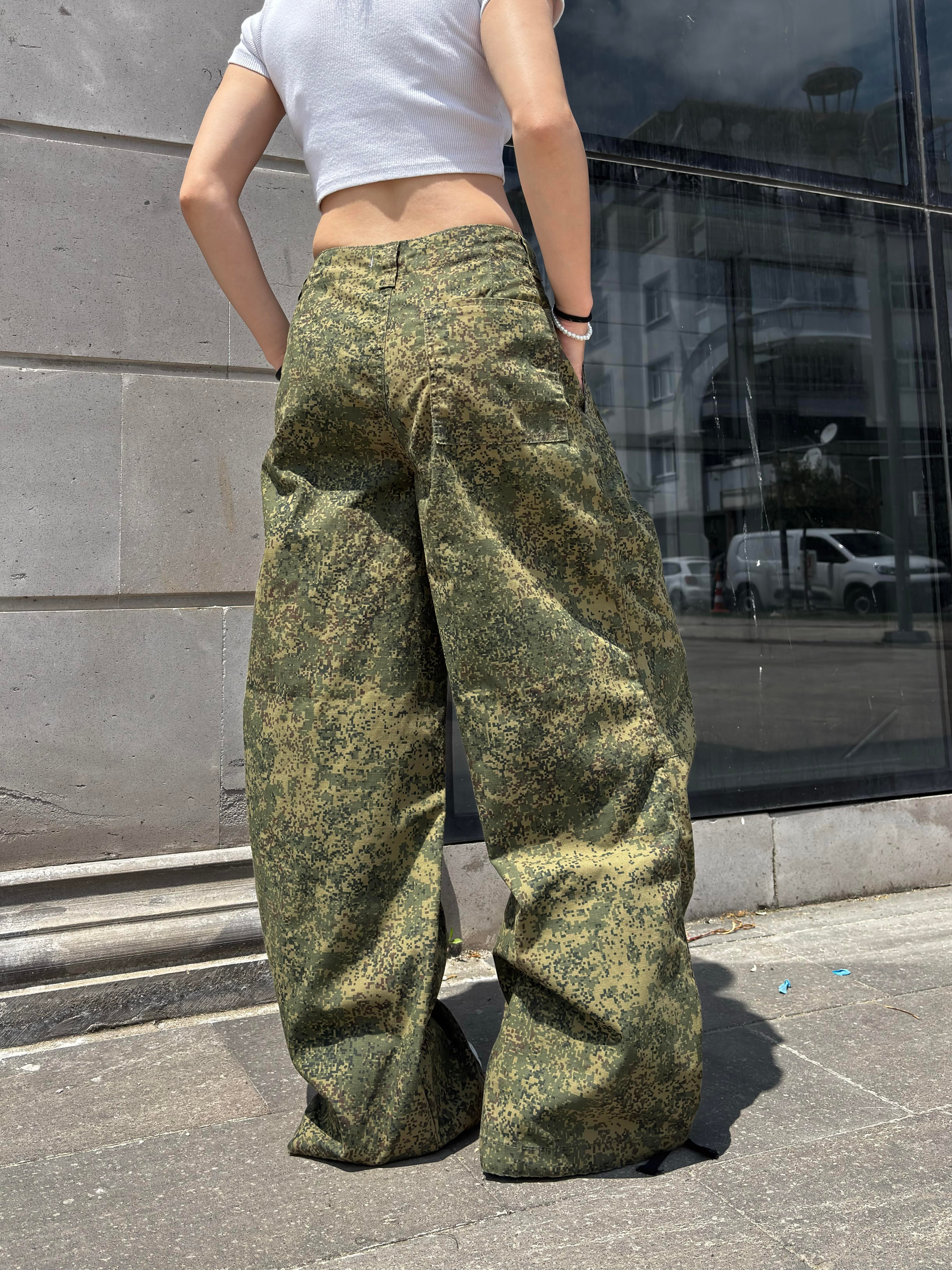 Camo Trousers Baggy Pants