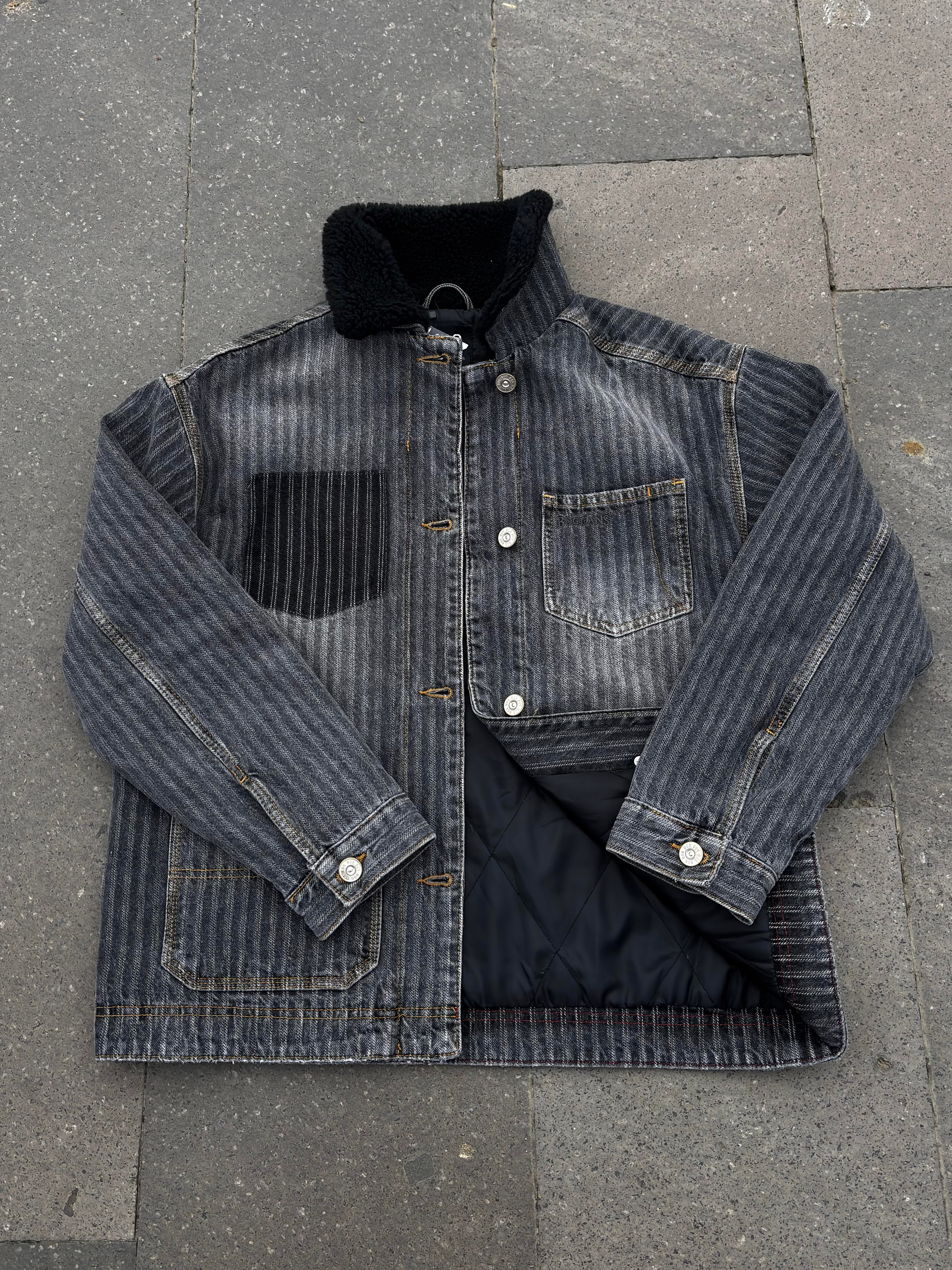 Denim Chore Borg Lined Jacket