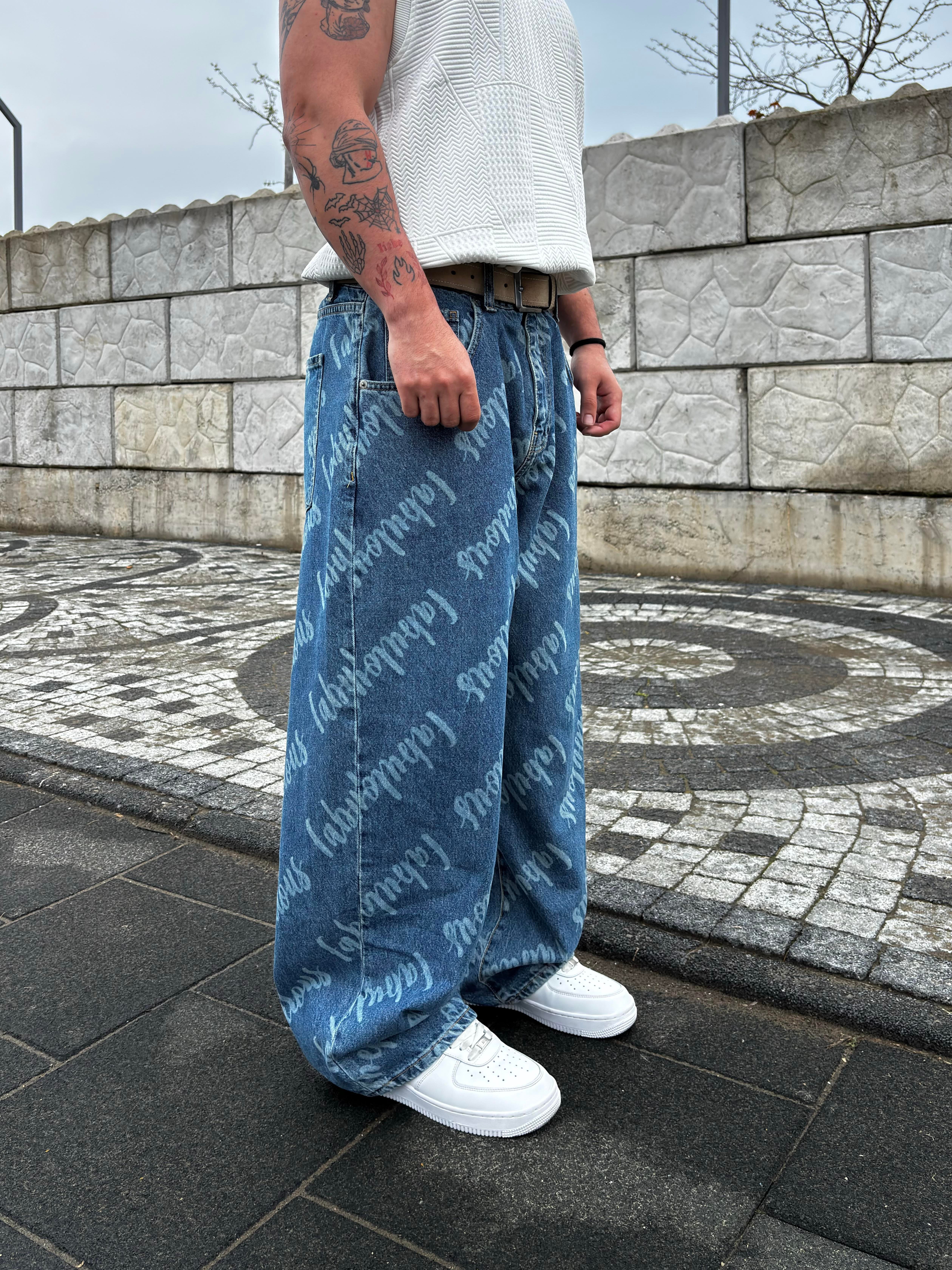 Denim Fabulous Tokalı Baggy Jean