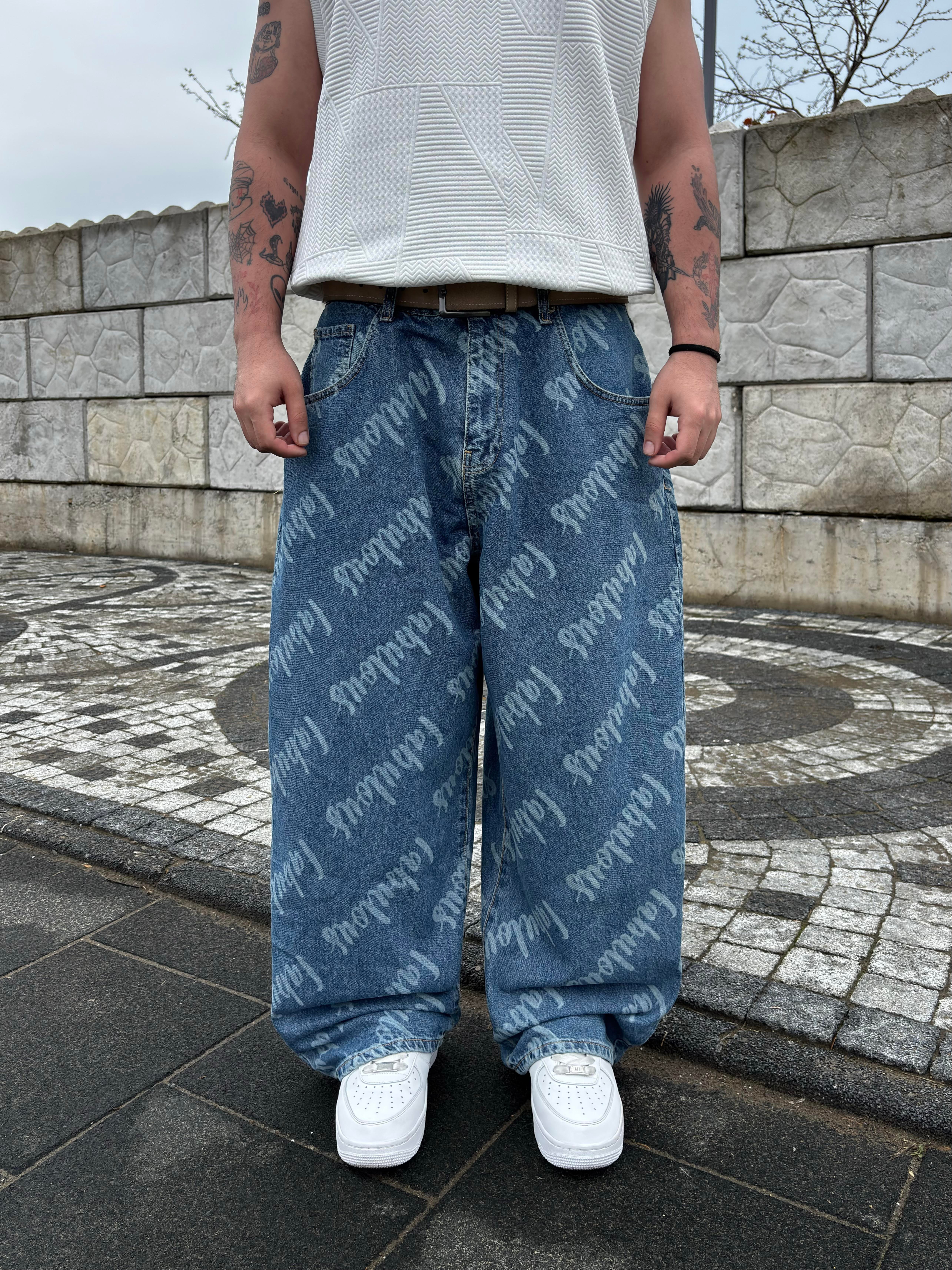 Denim Fabulous Tokalı Baggy Jean