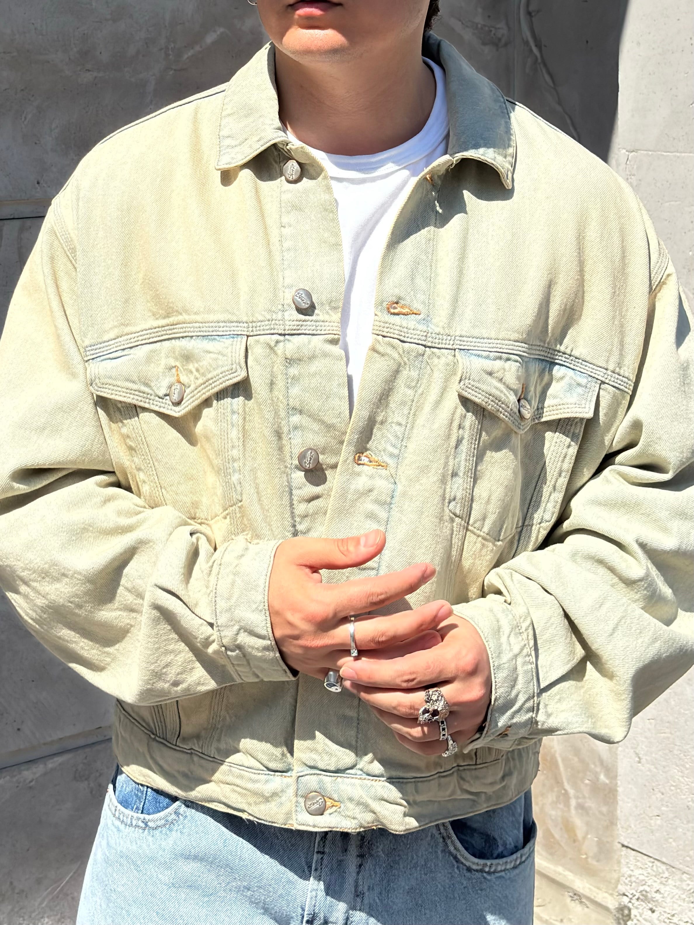 Dust Fade Cropped Denim Jacket