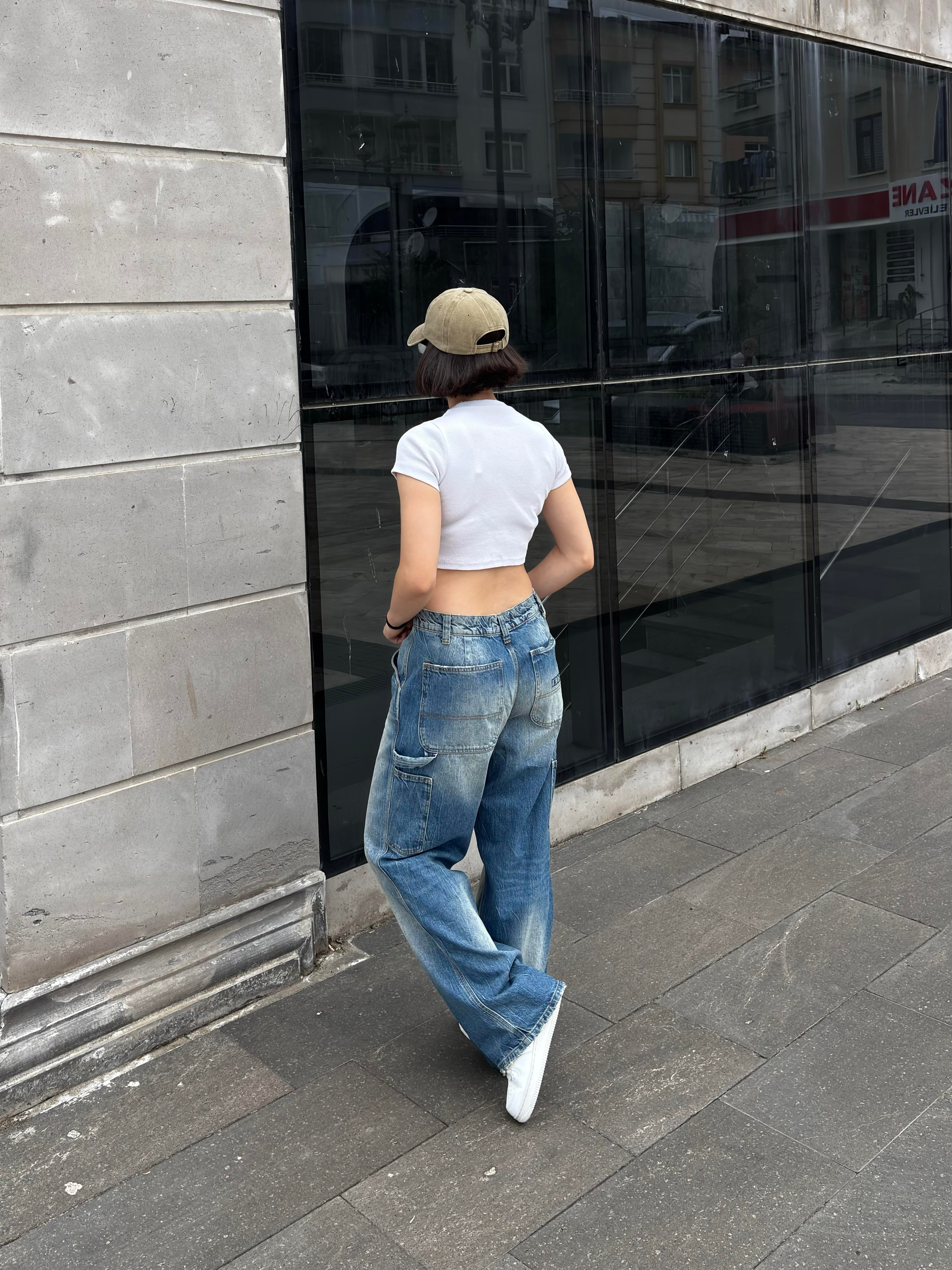 Eskitme Ton Jaya Carpenter Wash Jeans