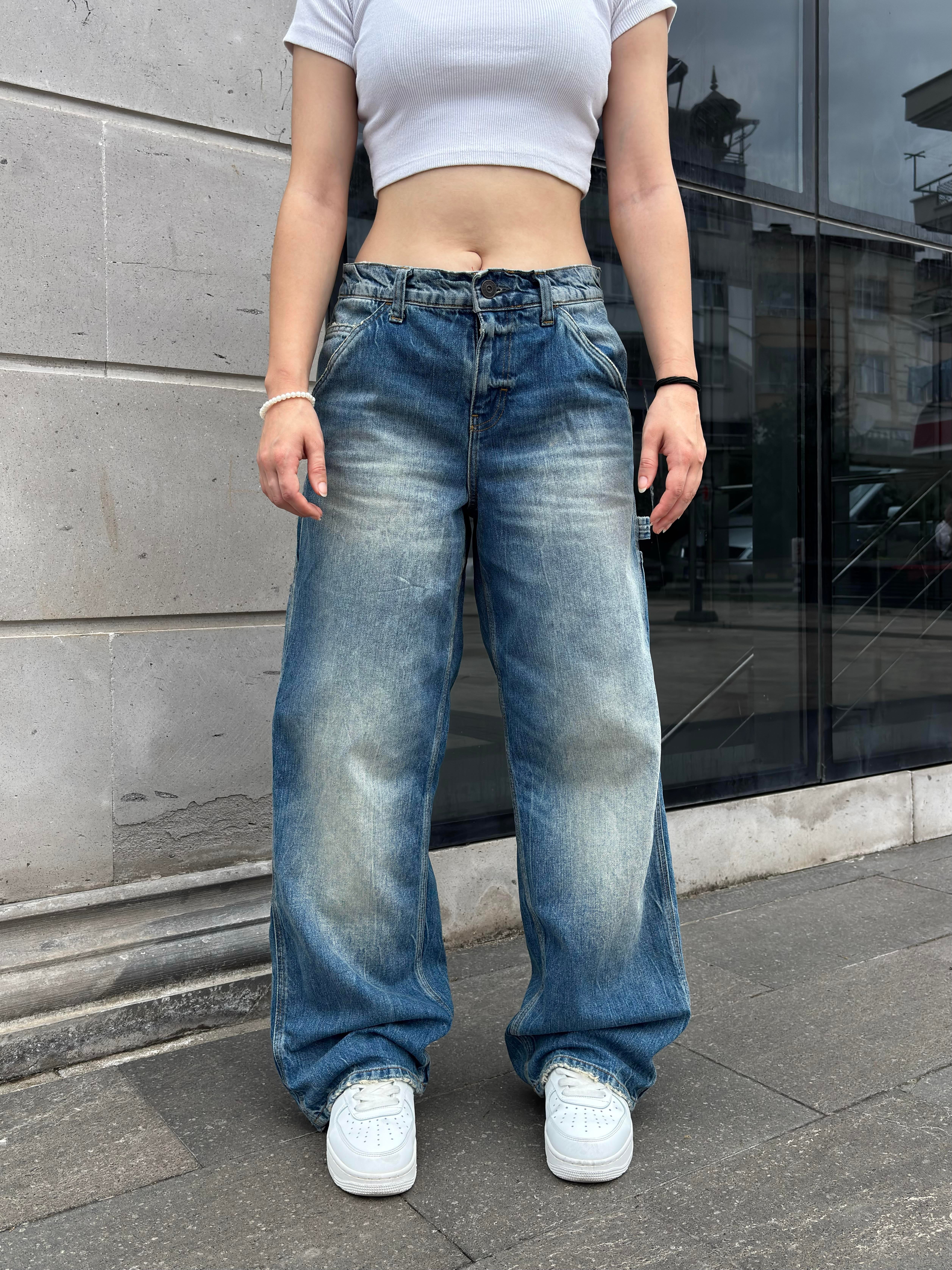 Eskitme Ton Jaya Carpenter Wash Jeans