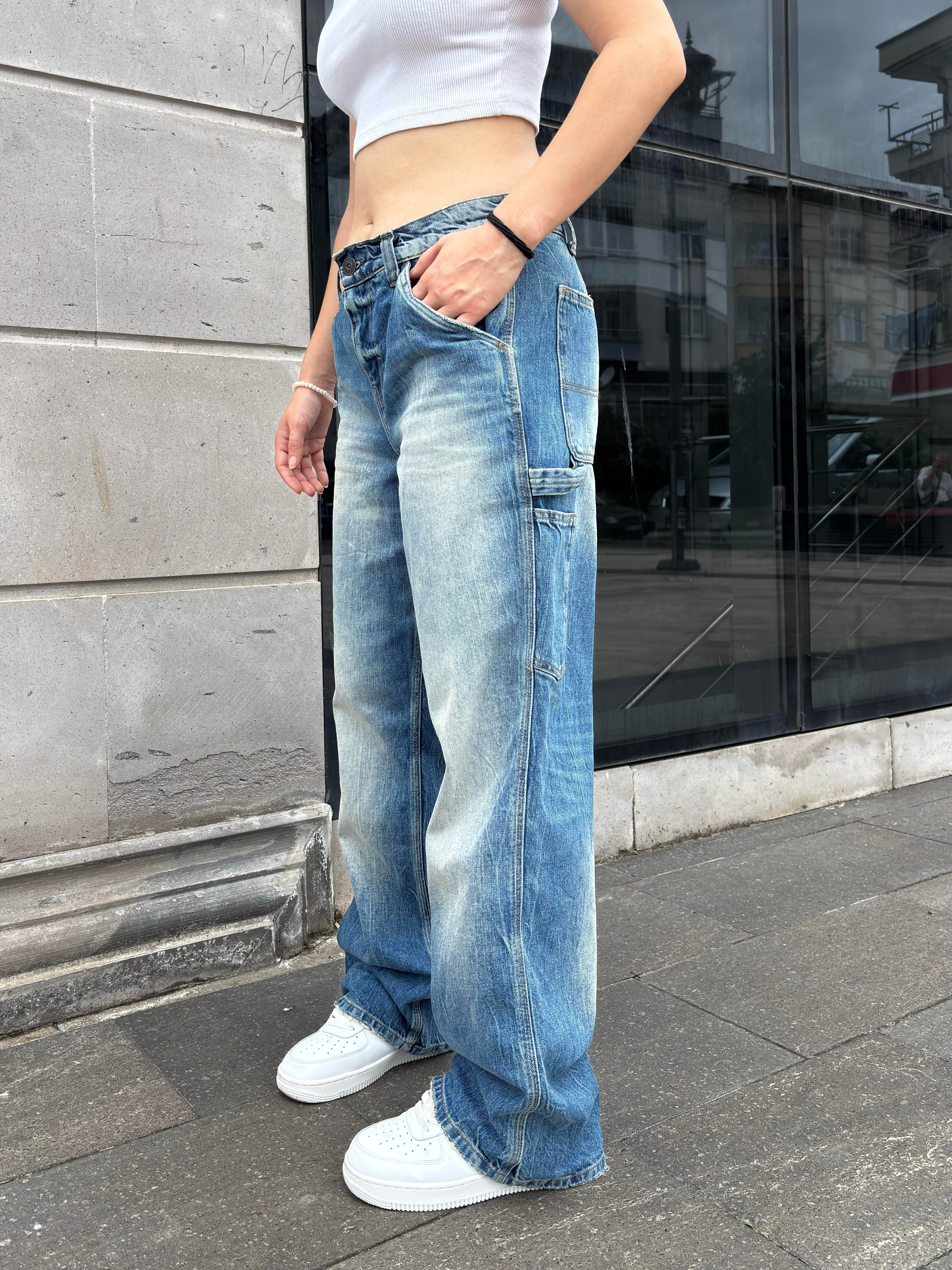 Eskitme Ton Jaya Carpenter Wash Jeans