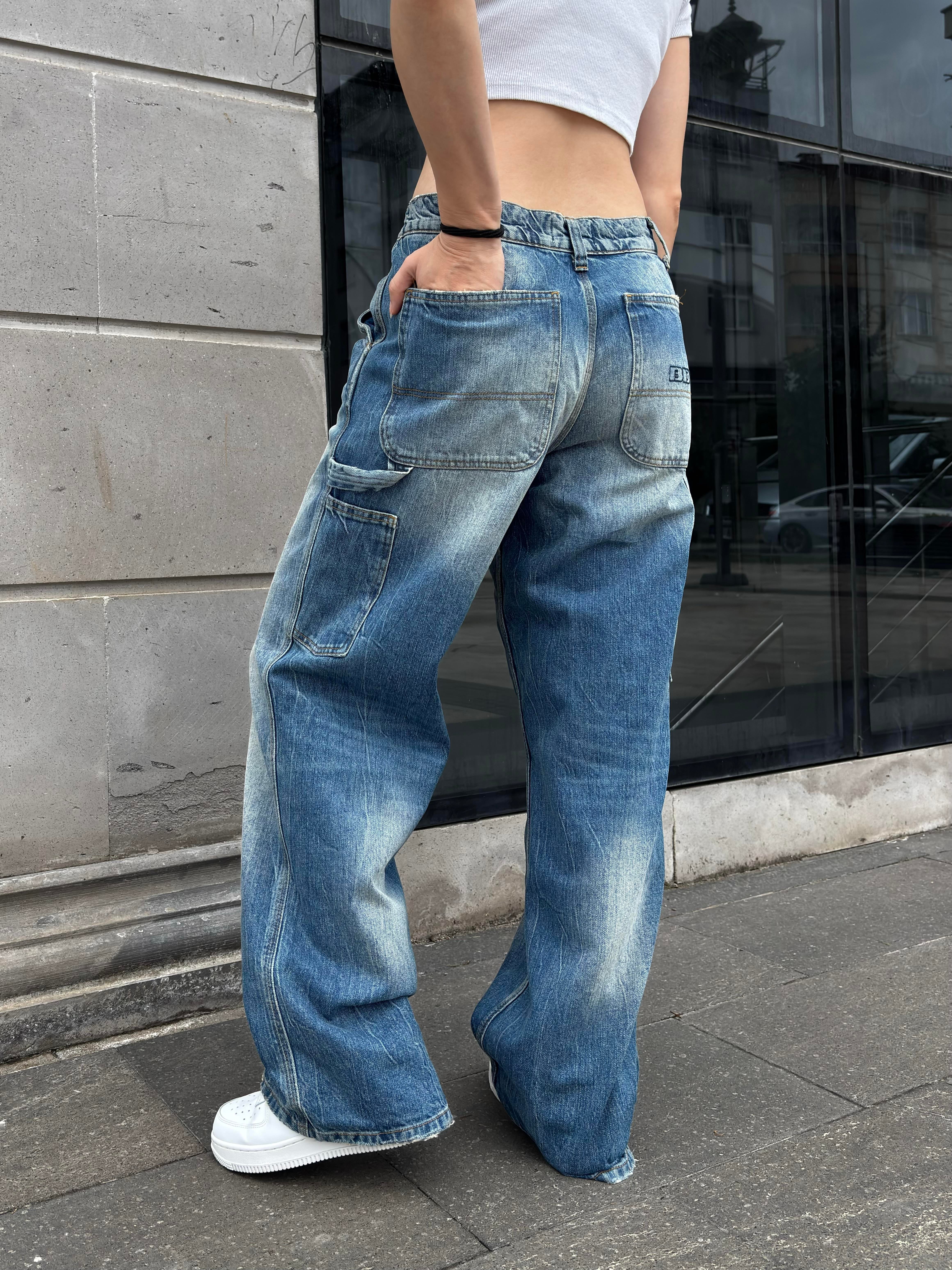Eskitme Ton Jaya Carpenter Wash Jeans