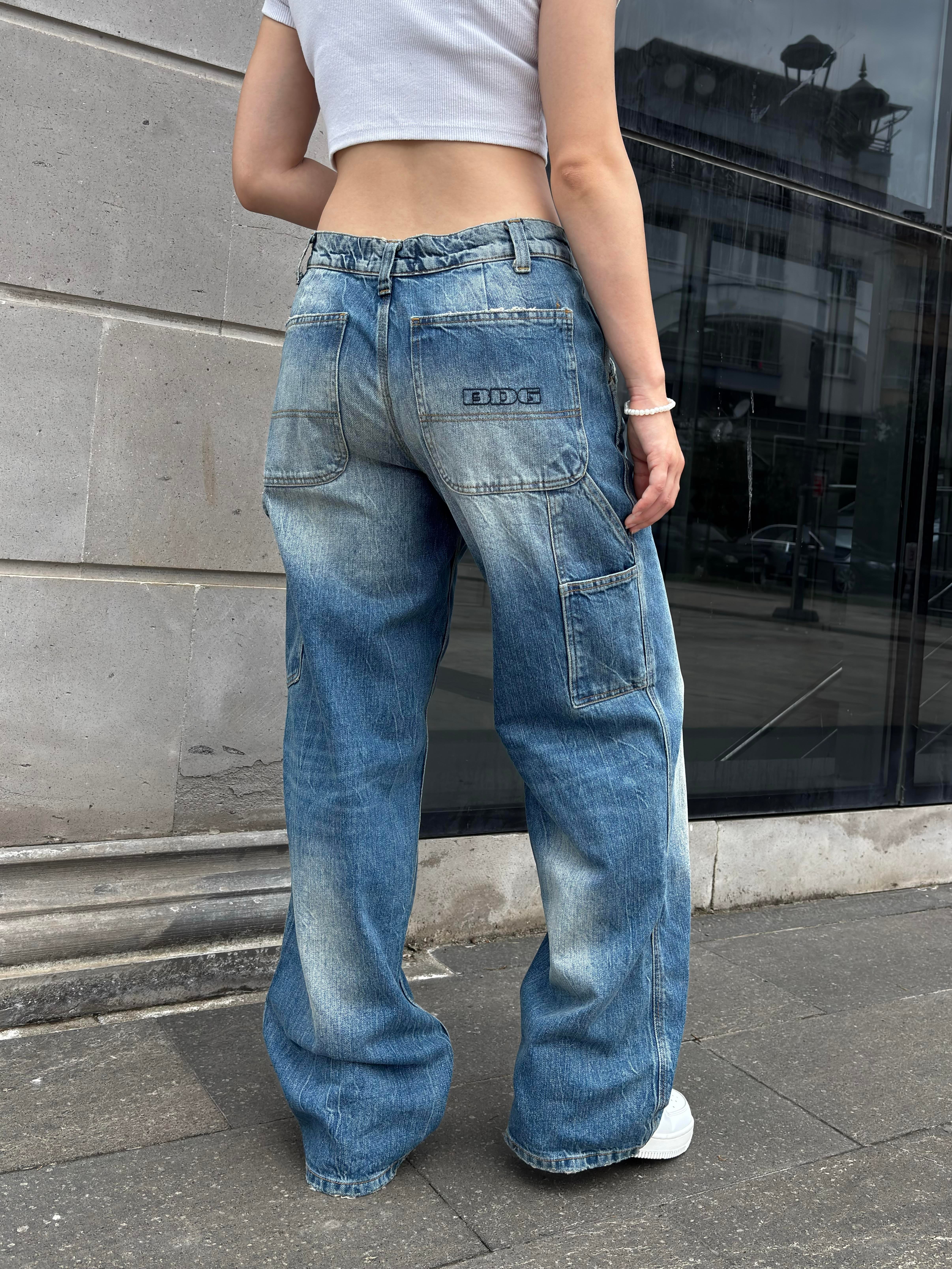 Eskitme Ton Jaya Carpenter Wash Jeans