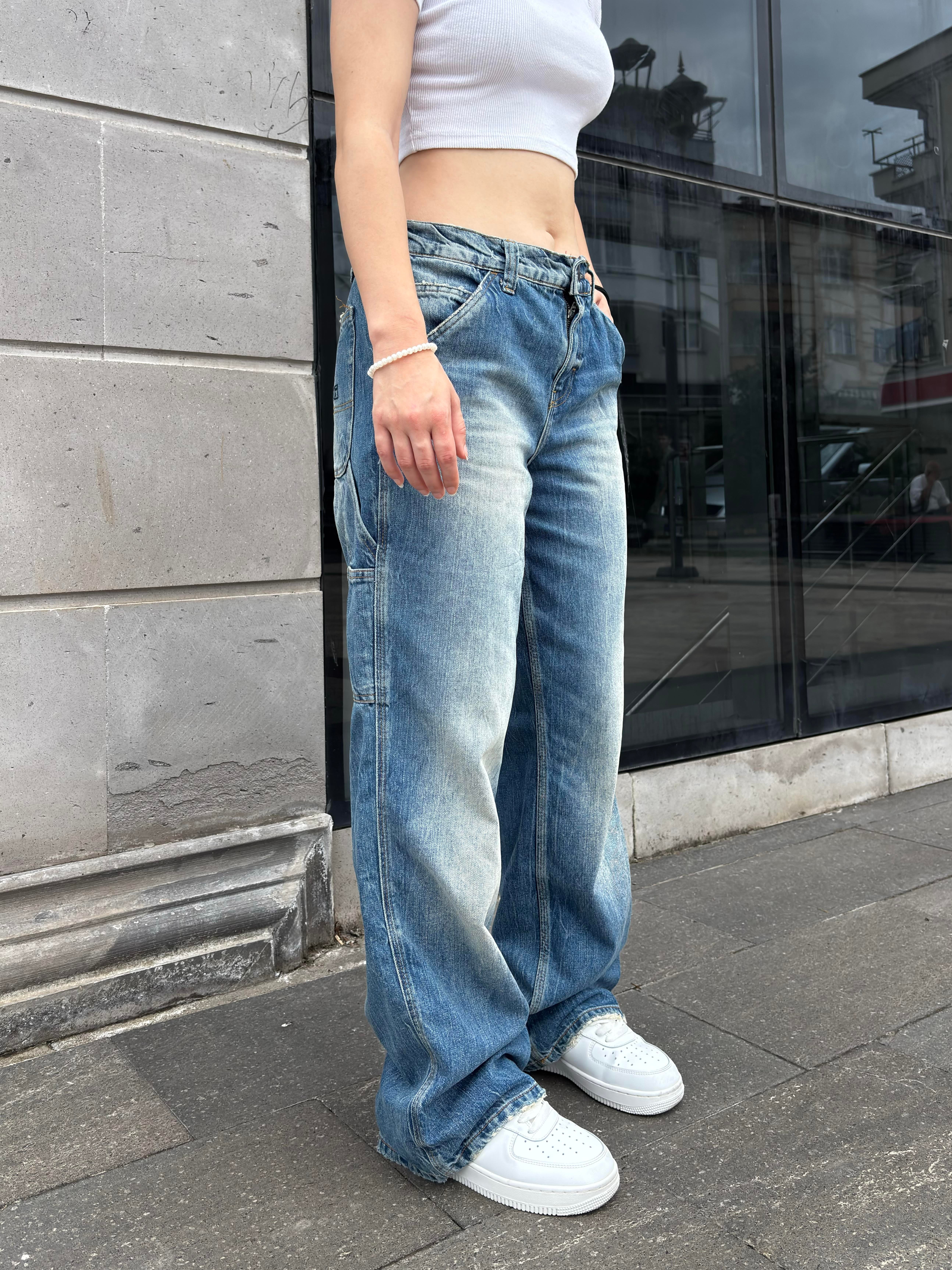Eskitme Ton Jaya Carpenter Wash Jeans