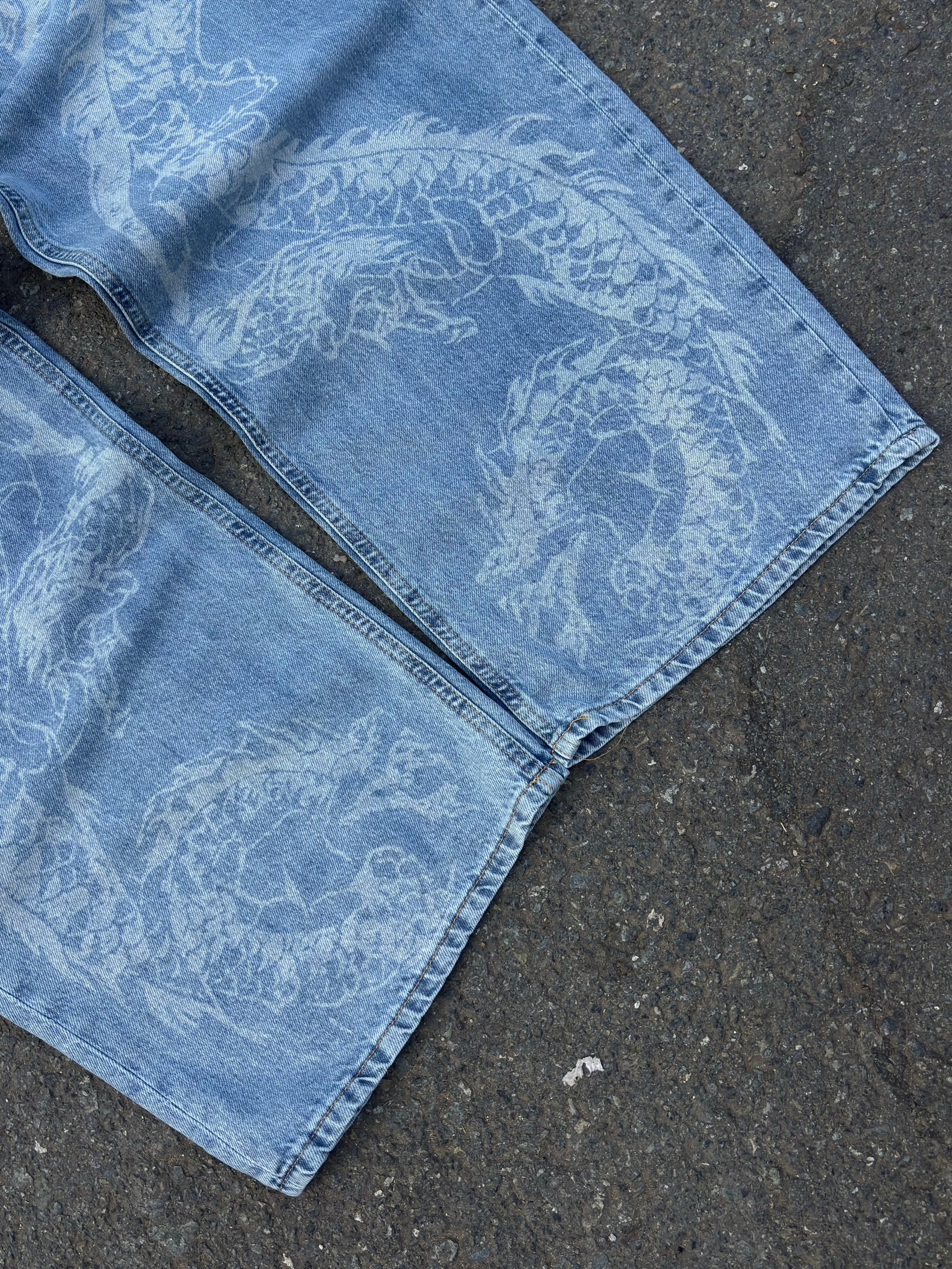 Frost Dragon Wash Unisex Baggy Jean