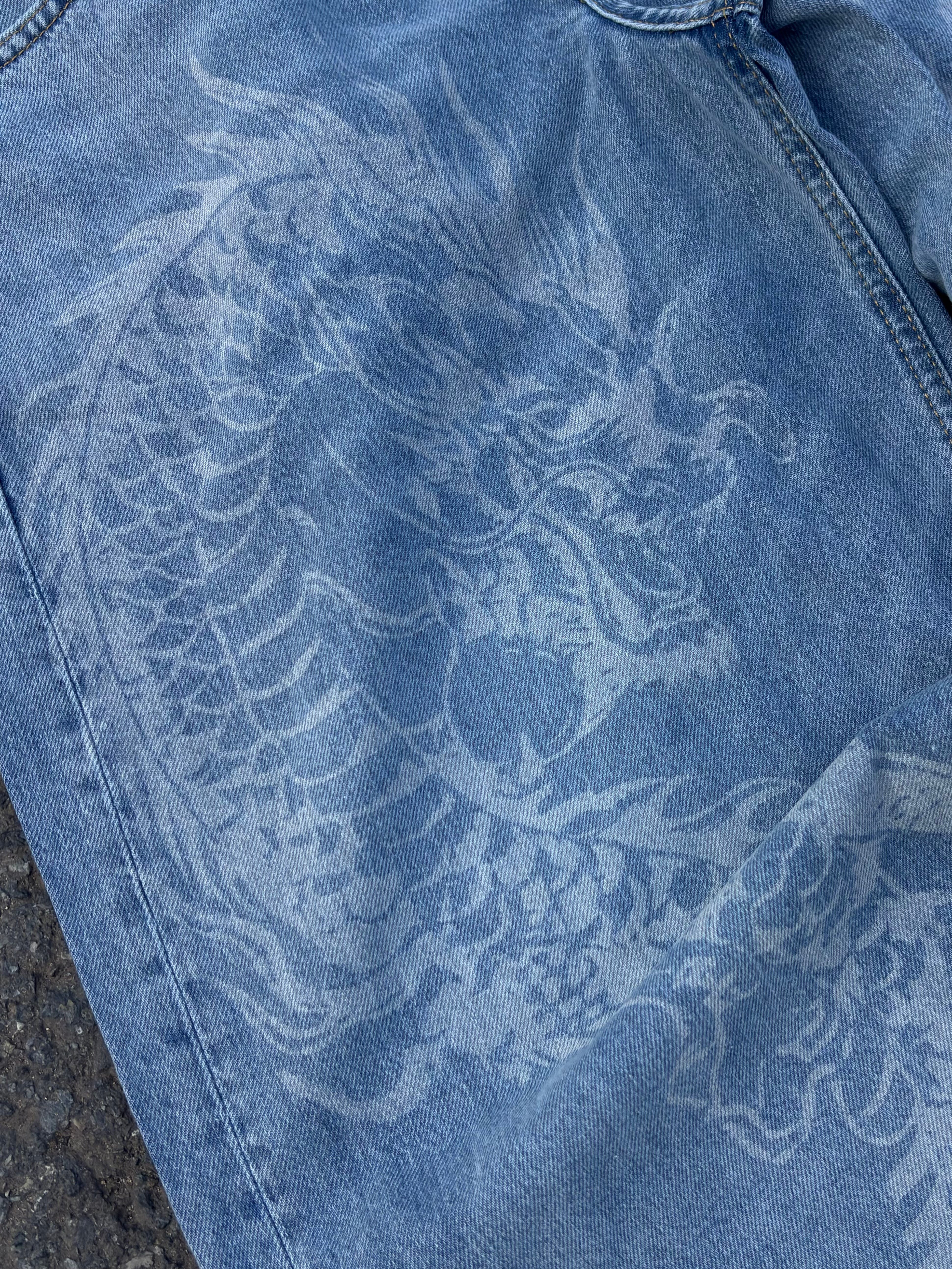 Frost Dragon Wash Unisex Baggy Jean