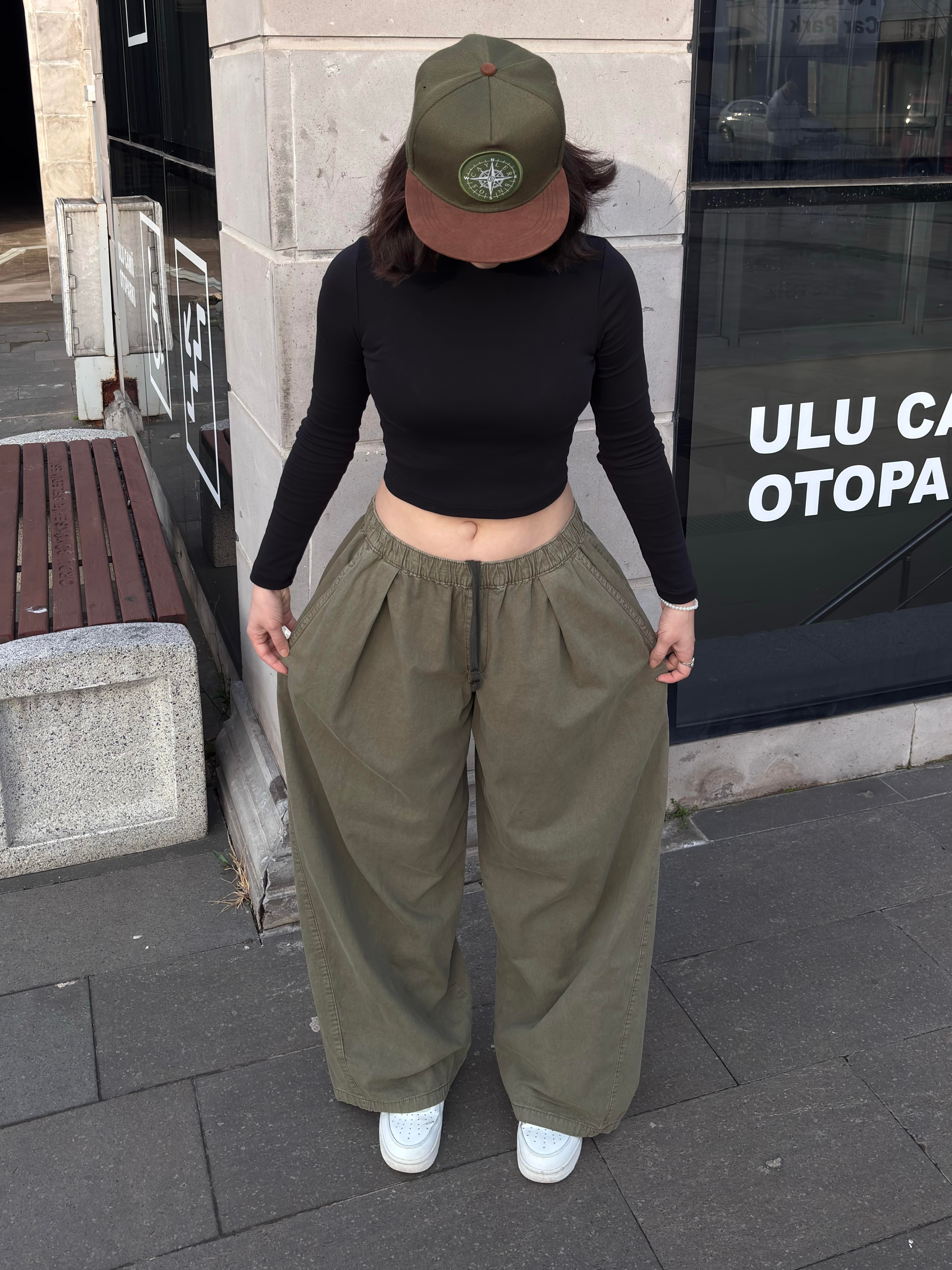 Green Tone Bobbi Baggy Pants