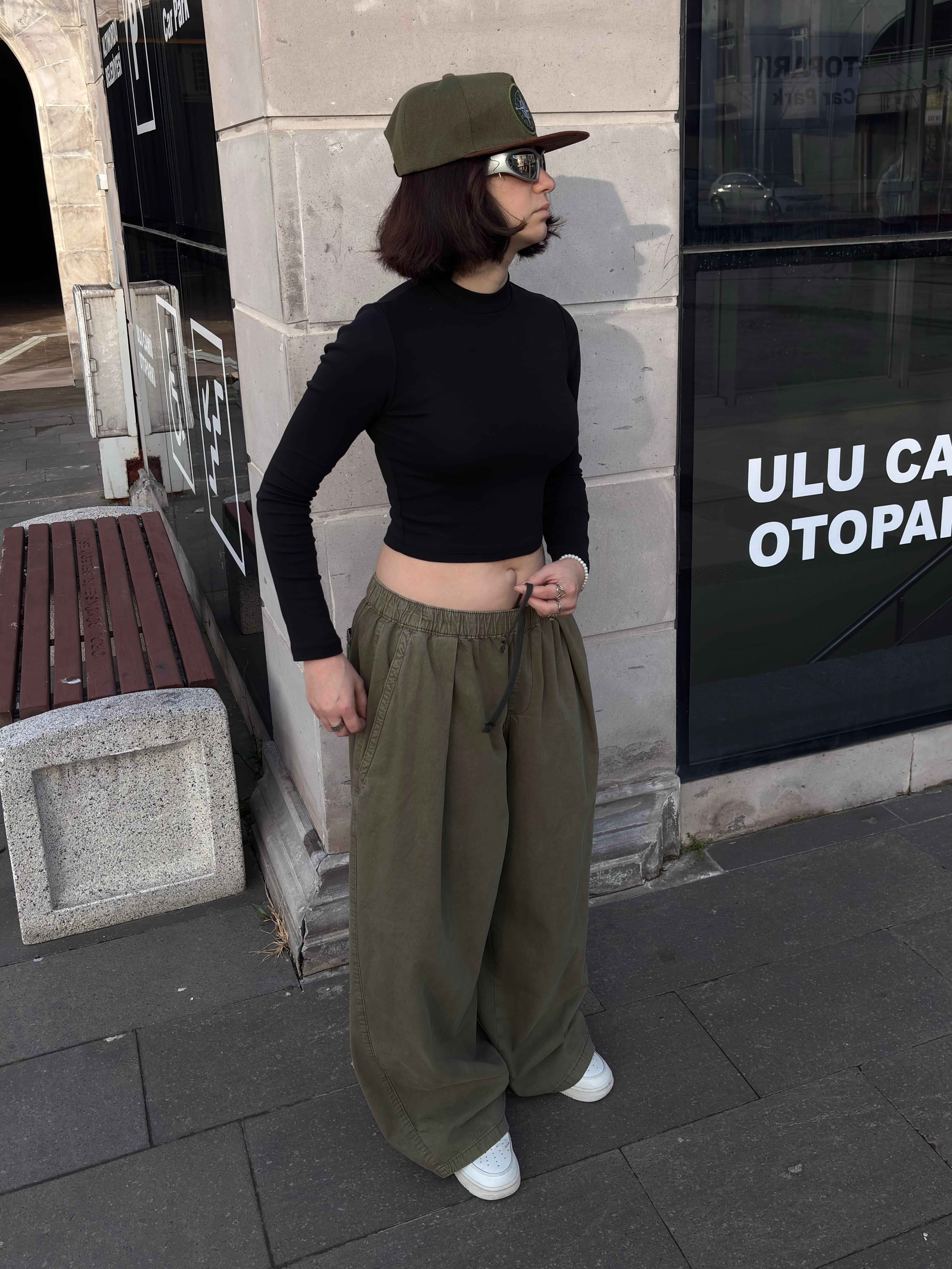 Green Tone Bobbi Baggy Pants