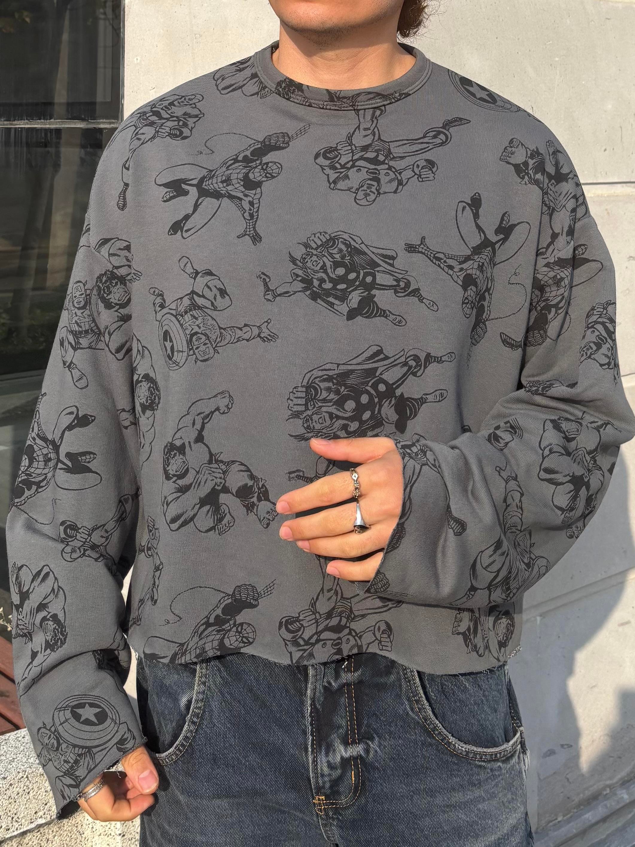Hero Boxy Fit Cut-Off Sweatshirt