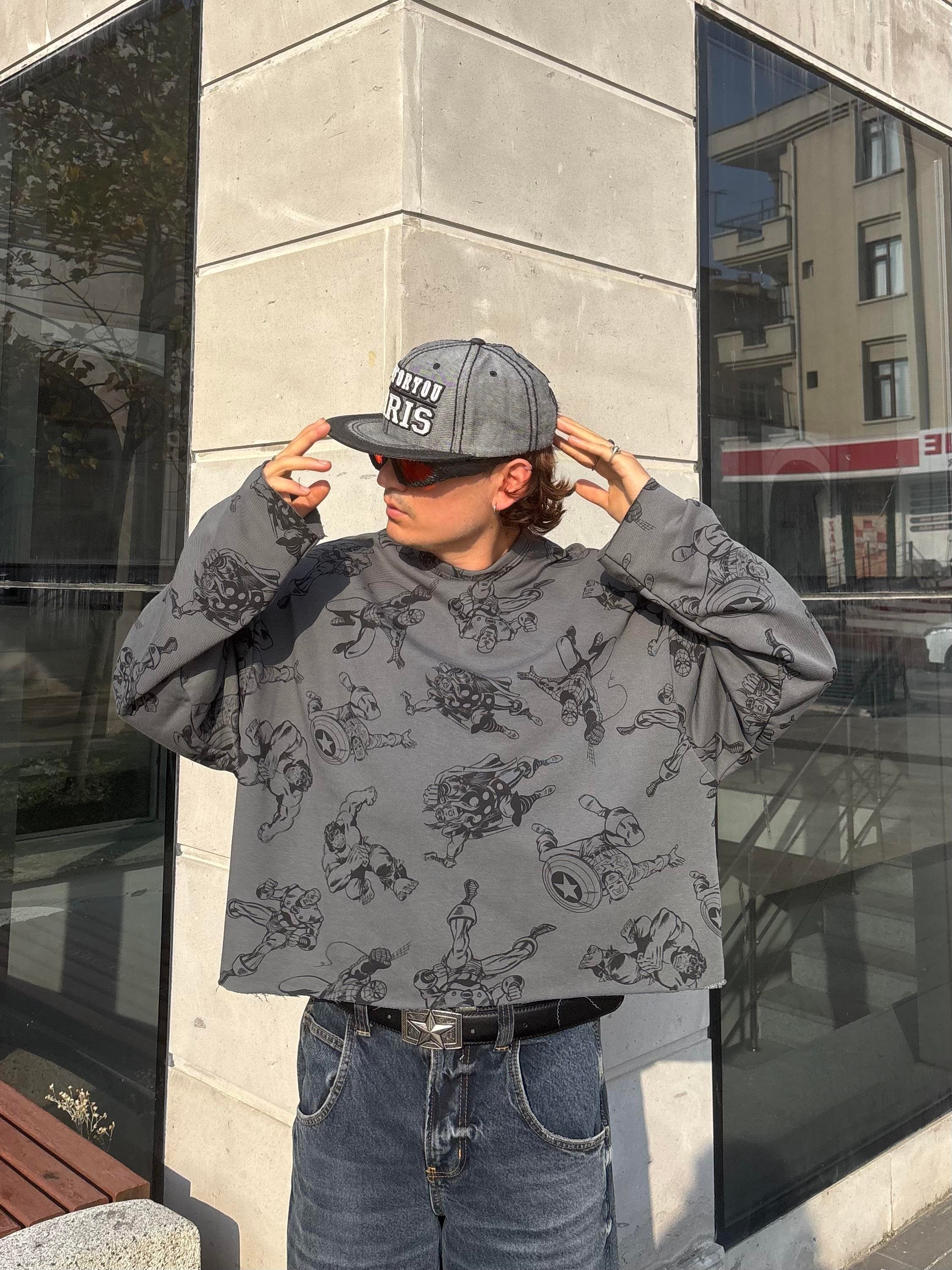 Hero Boxy Fit Cut-Off Sweatshirt