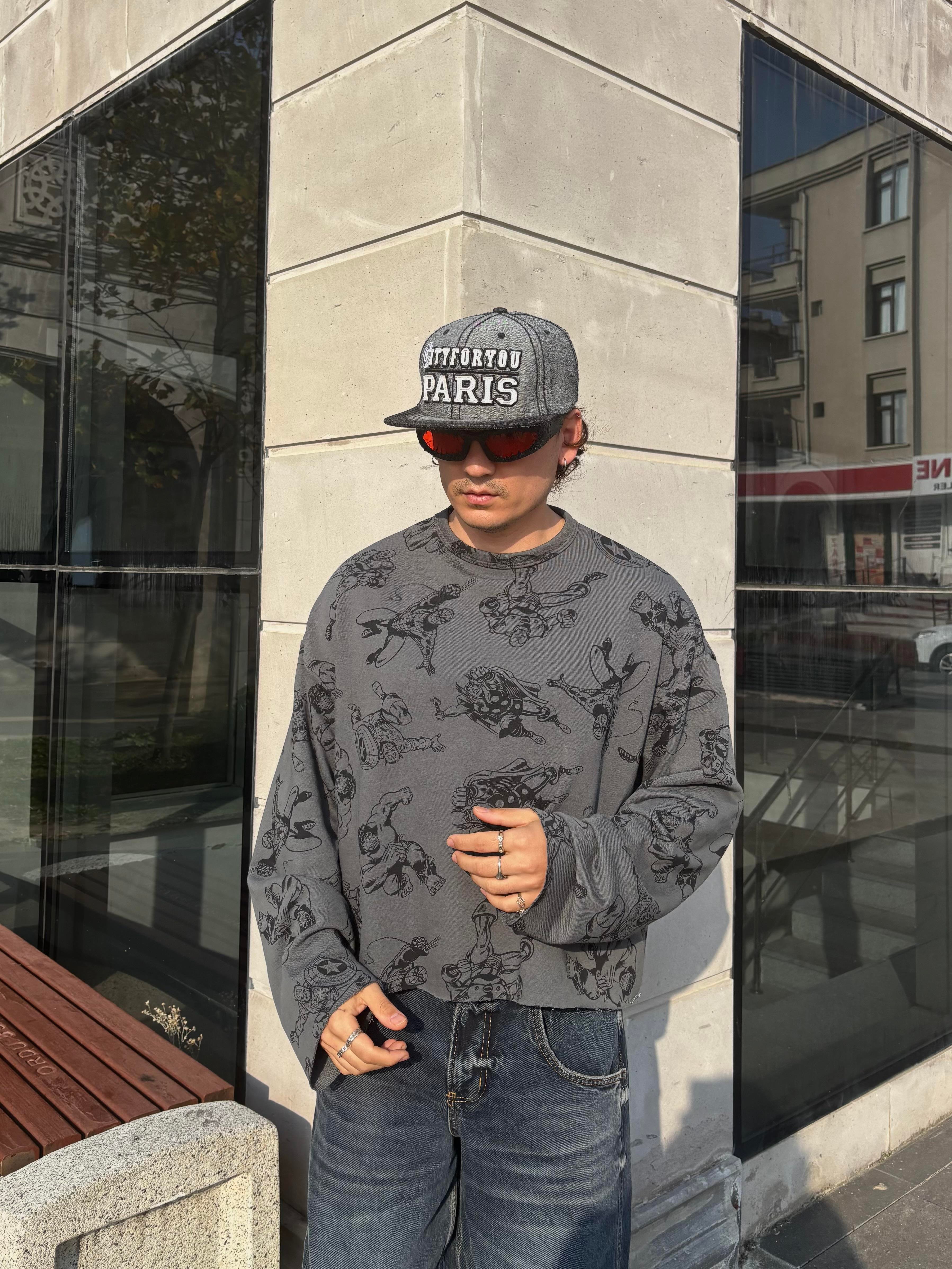 Hero Boxy Fit Cut-Off Sweatshirt