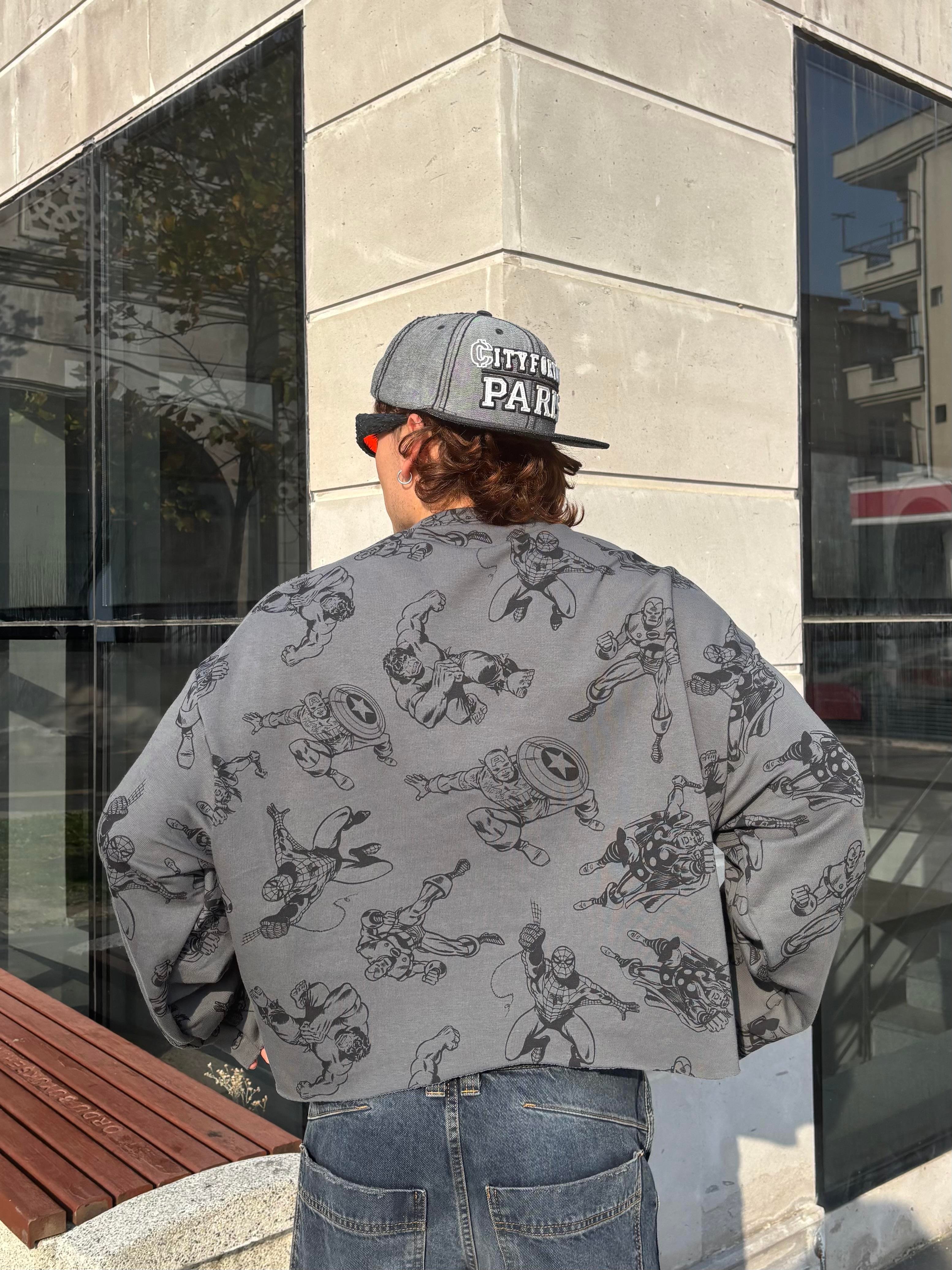 Hero Boxy Fit Cut-Off Sweatshirt