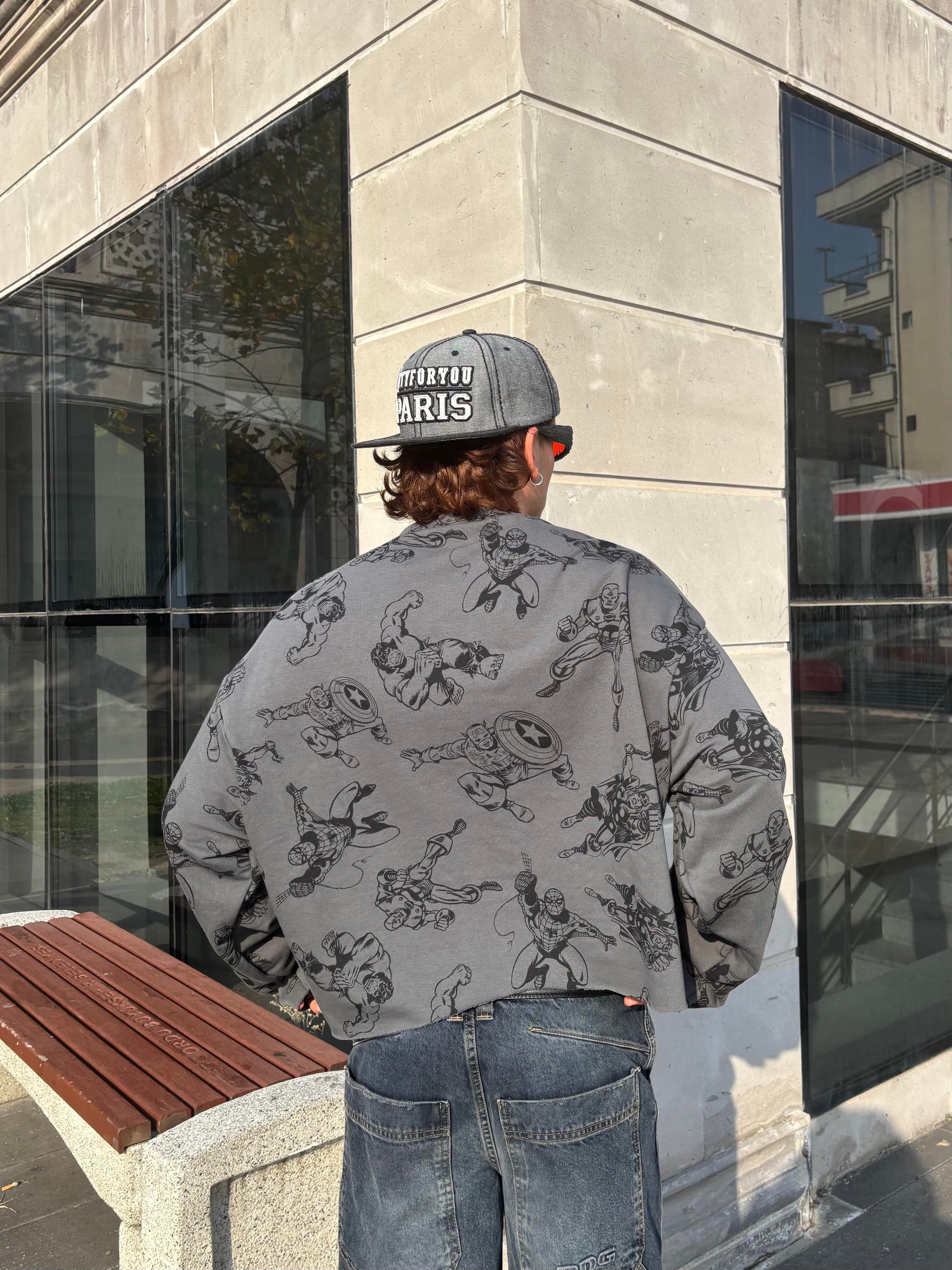 Hero Boxy Fit Cut-Off Sweatshirt