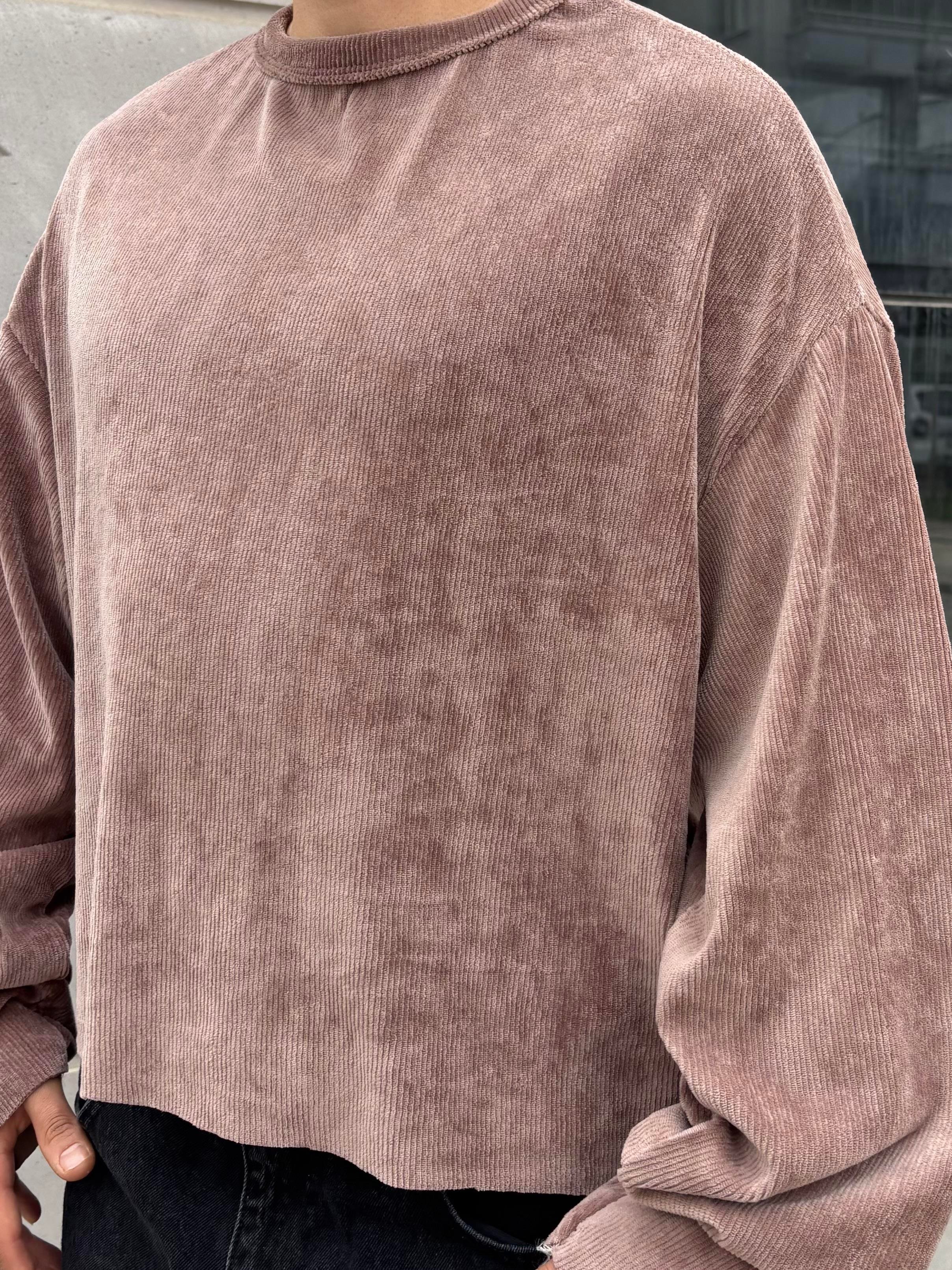 Kadife Boxy Fit Cut-Off Sweatshirt
