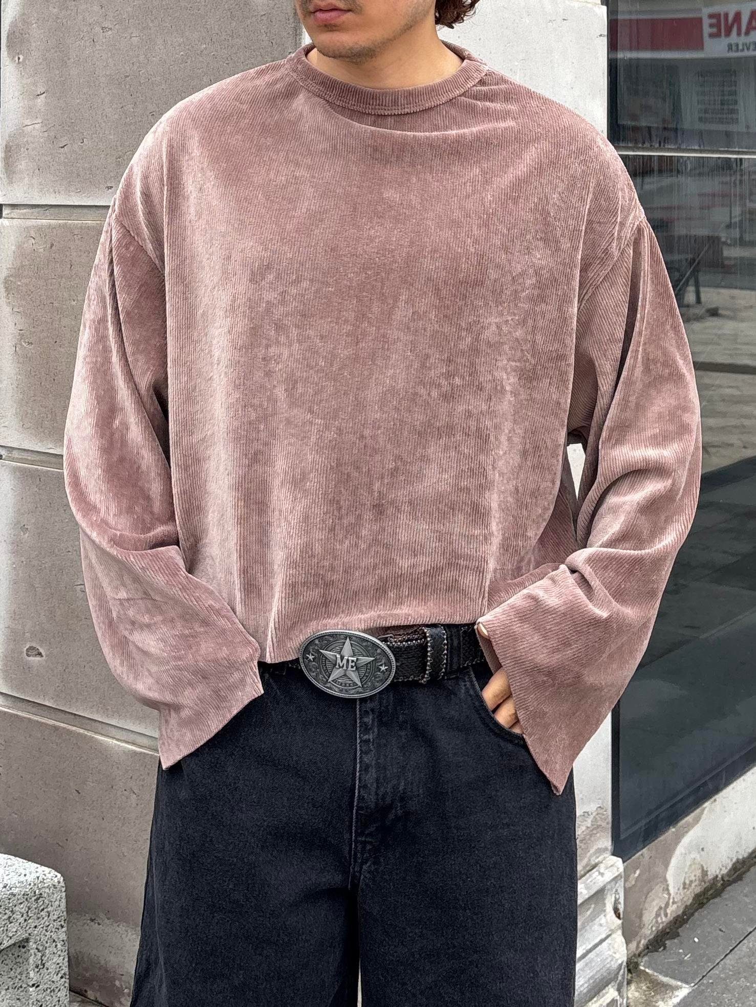 Kadife Boxy Fit Cut-Off Sweatshirt