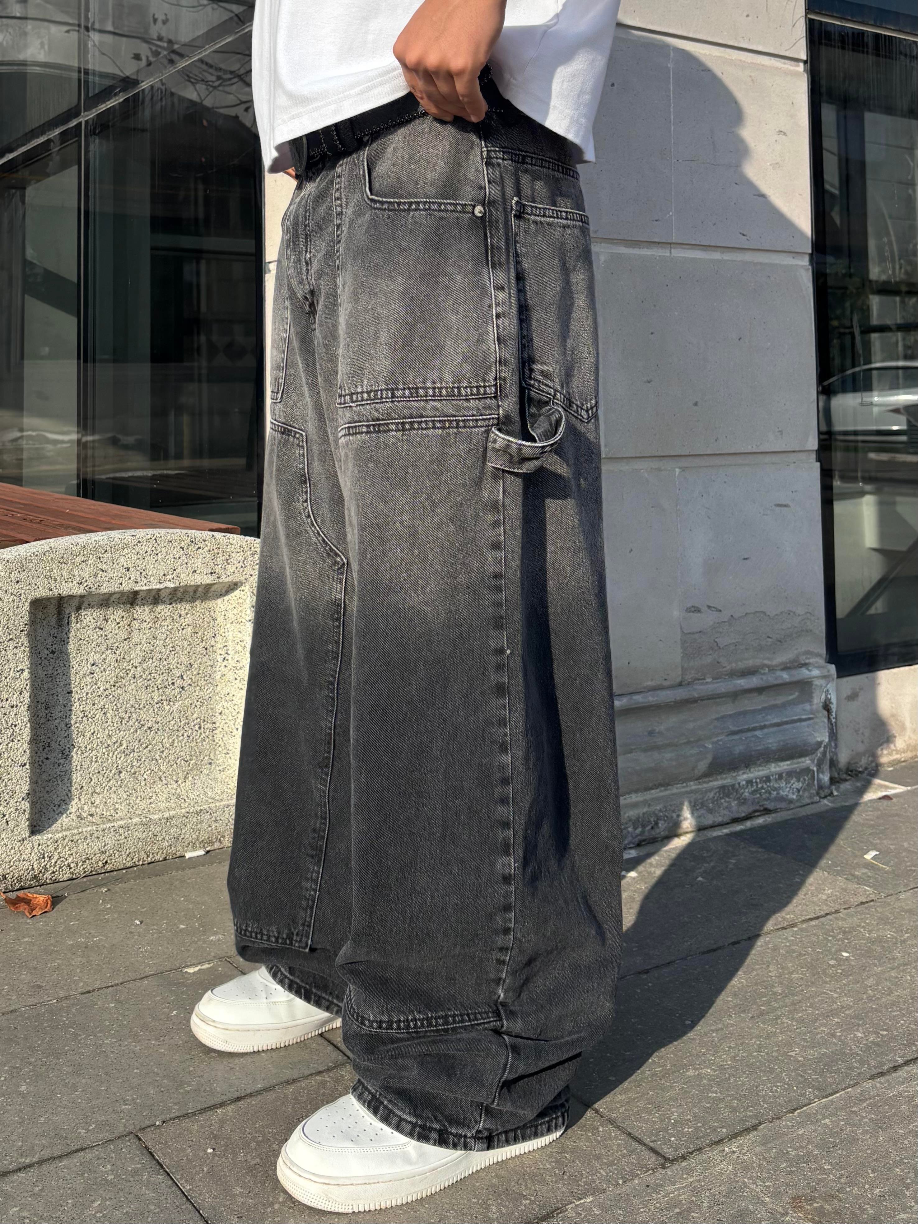 Mold Stance Acid Wash Grey Ekstreme Baggy Jean