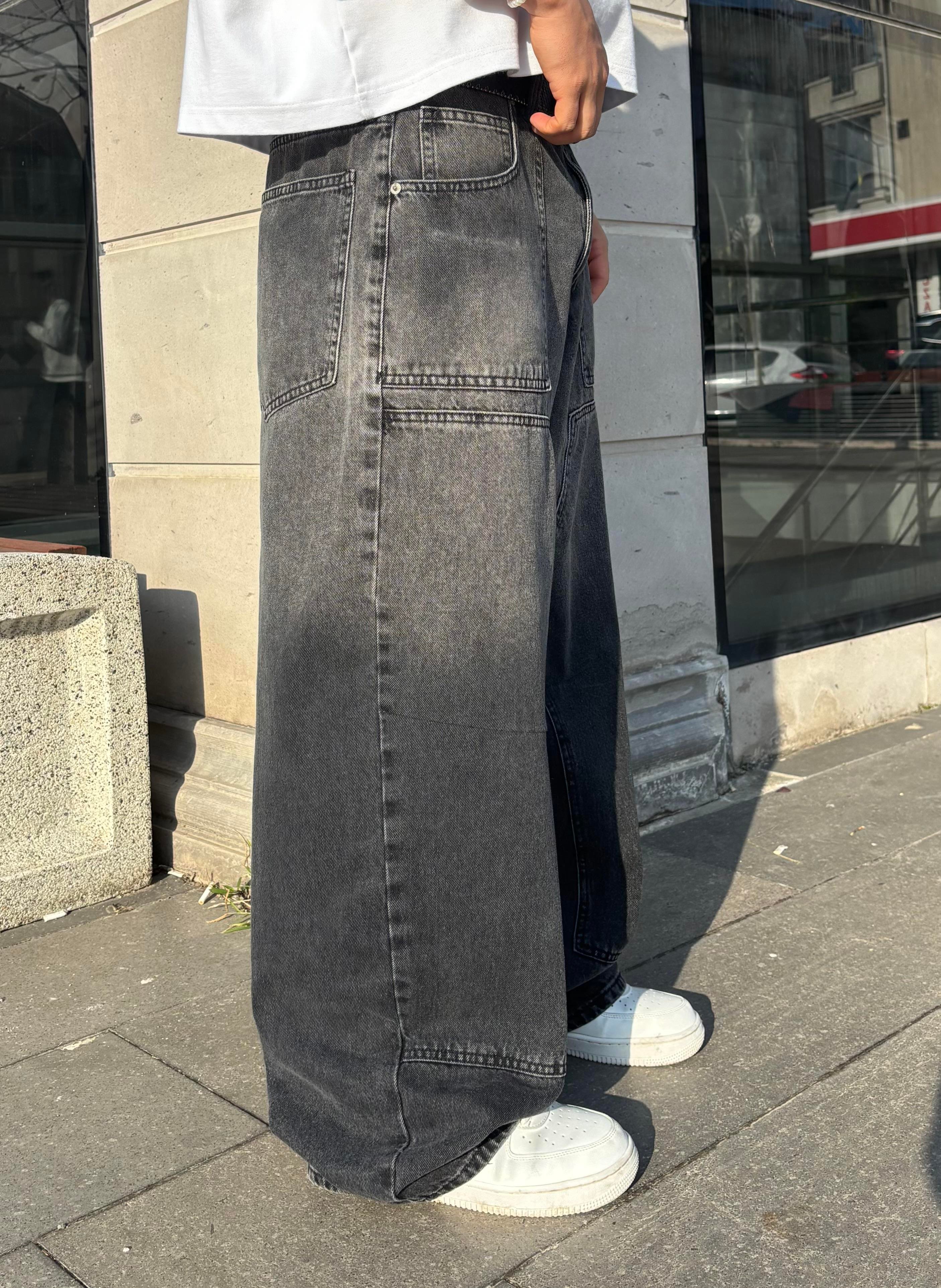 Mold Stance Acid Wash Grey Ekstreme Baggy Jean