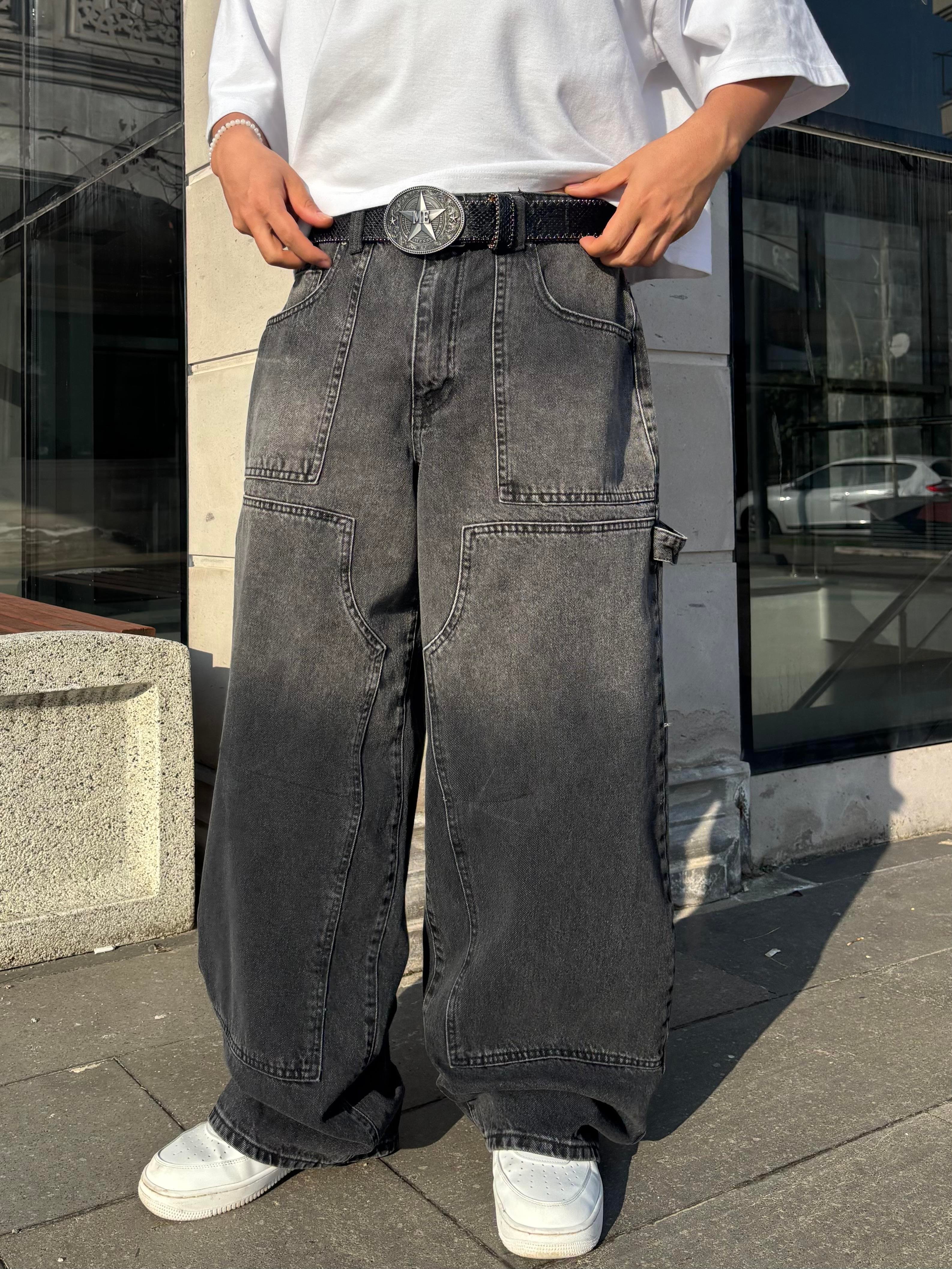 Mold Stance Acid Wash Grey Ekstreme Baggy Jean