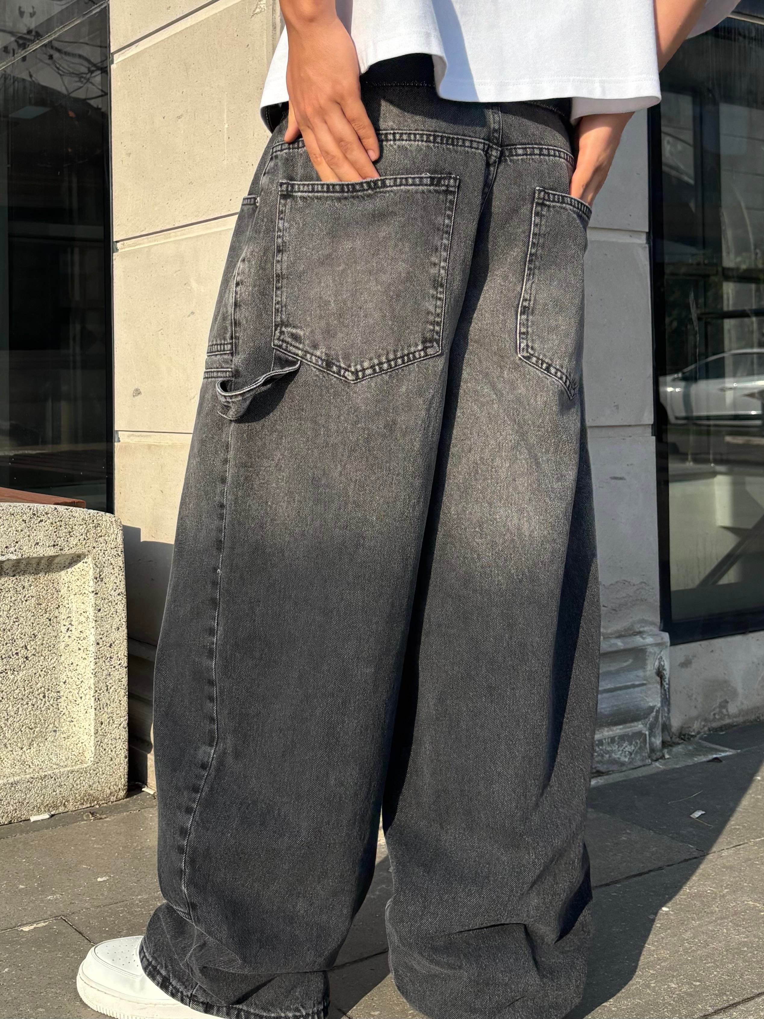 Mold Stance Acid Wash Grey Ekstreme Baggy Jean