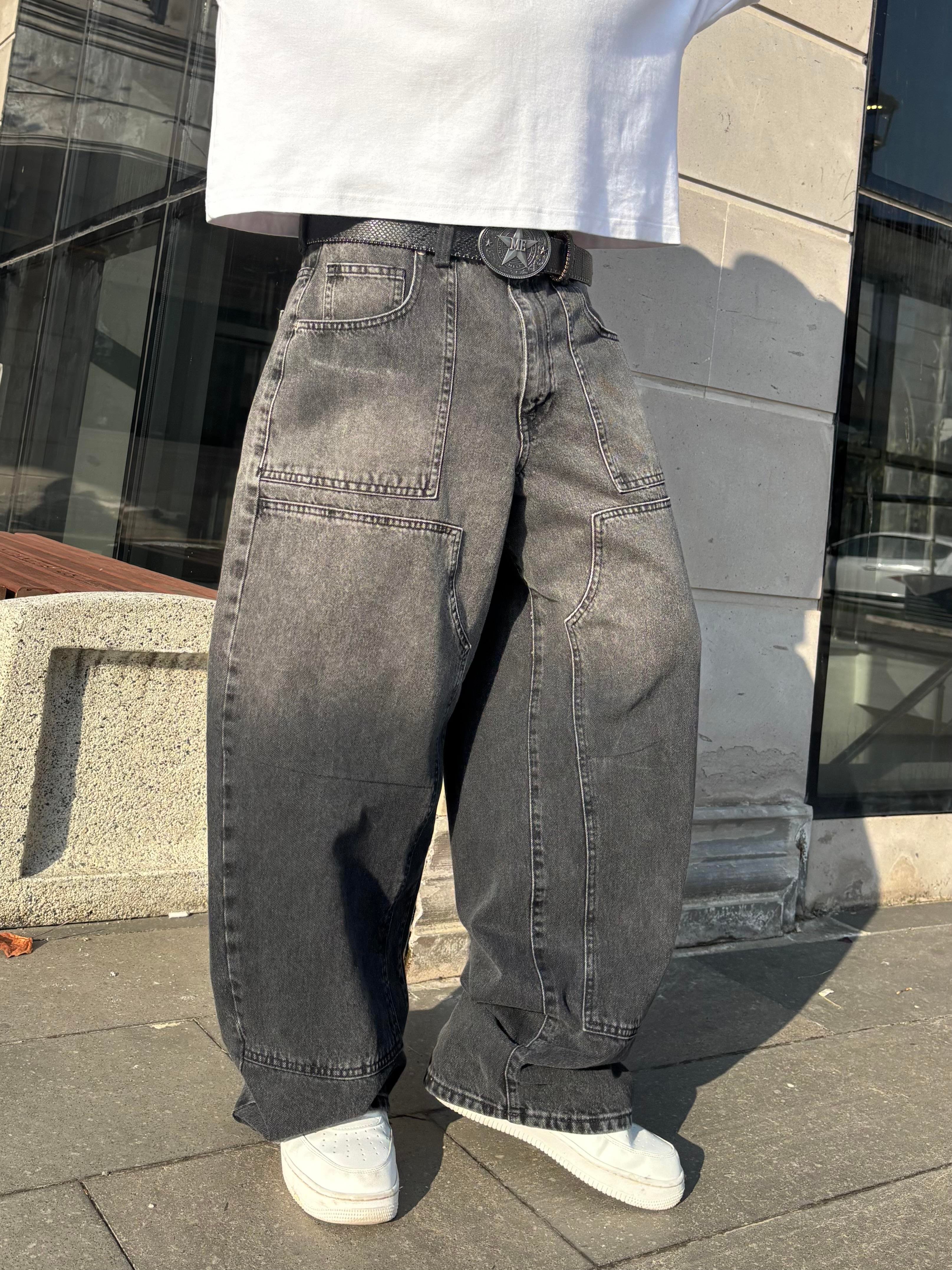 Mold Stance Acid Wash Grey Ekstreme Baggy Jean