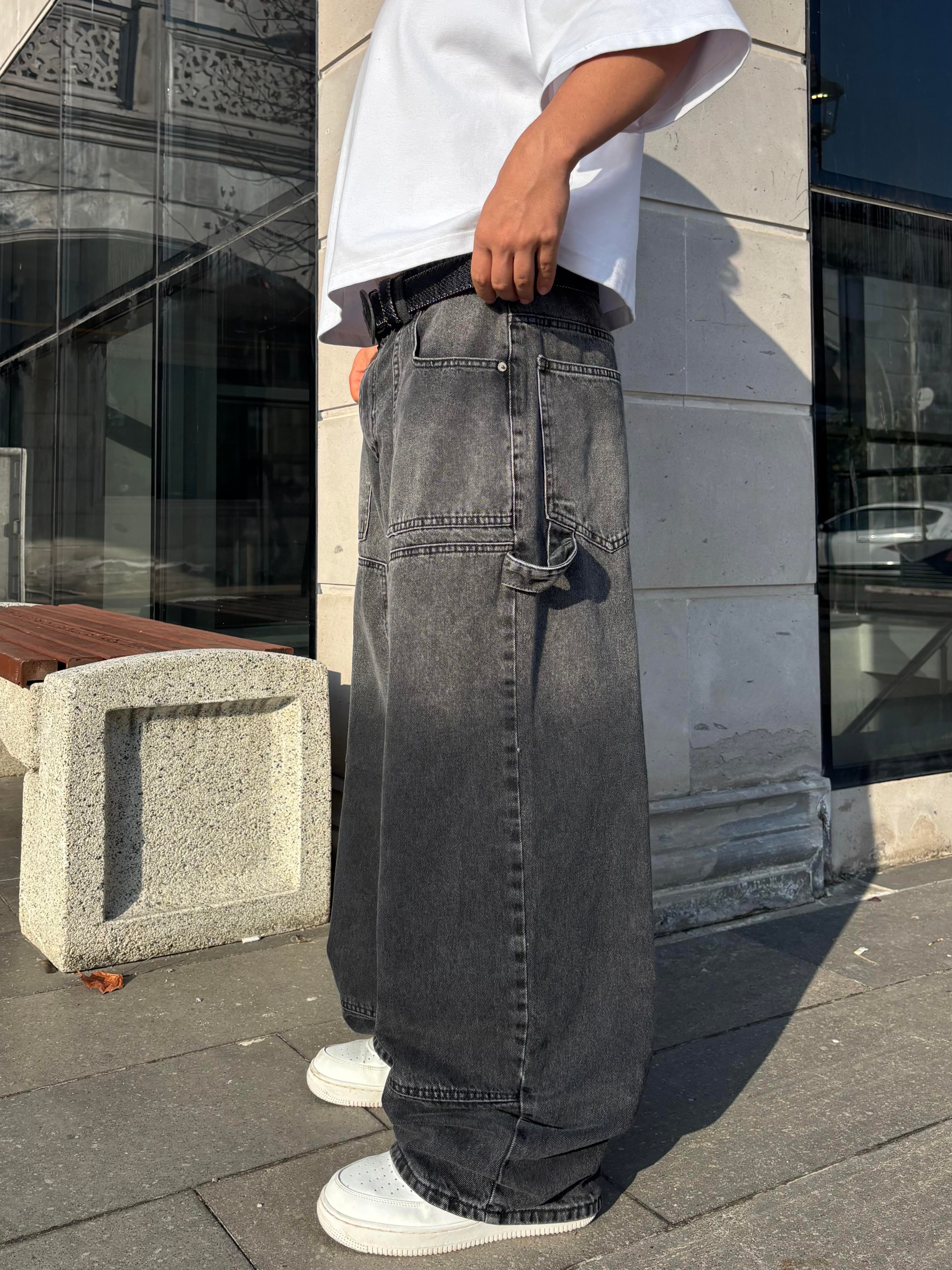 Mold Stance Acid Wash Grey Ekstreme Baggy Jean
