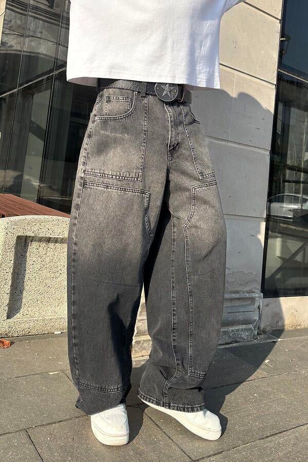 Mold Stance Acid Wash Grey Ekstreme Baggy Jean