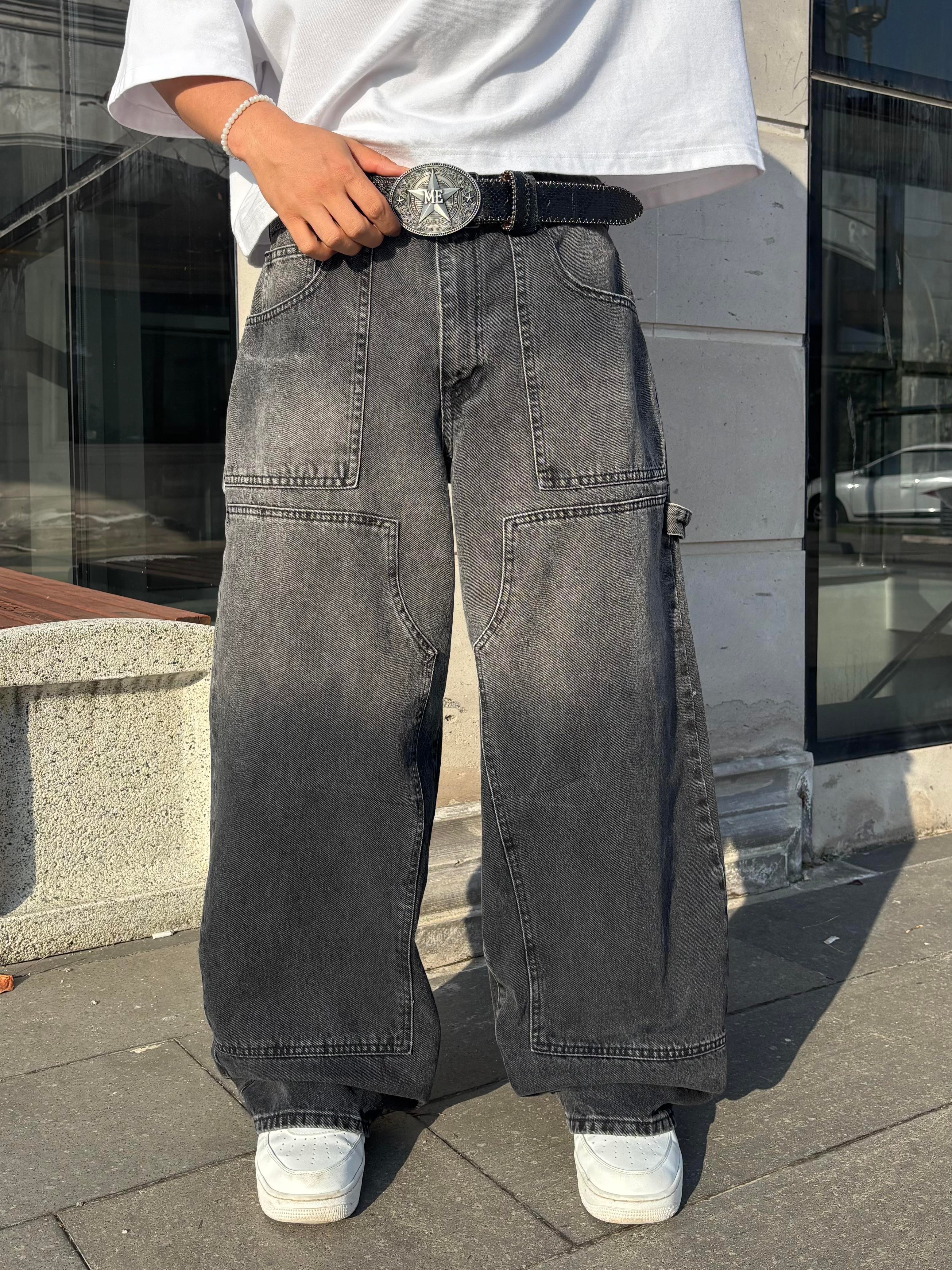 Mold Stance Acid Wash Grey Ekstreme Baggy Jean