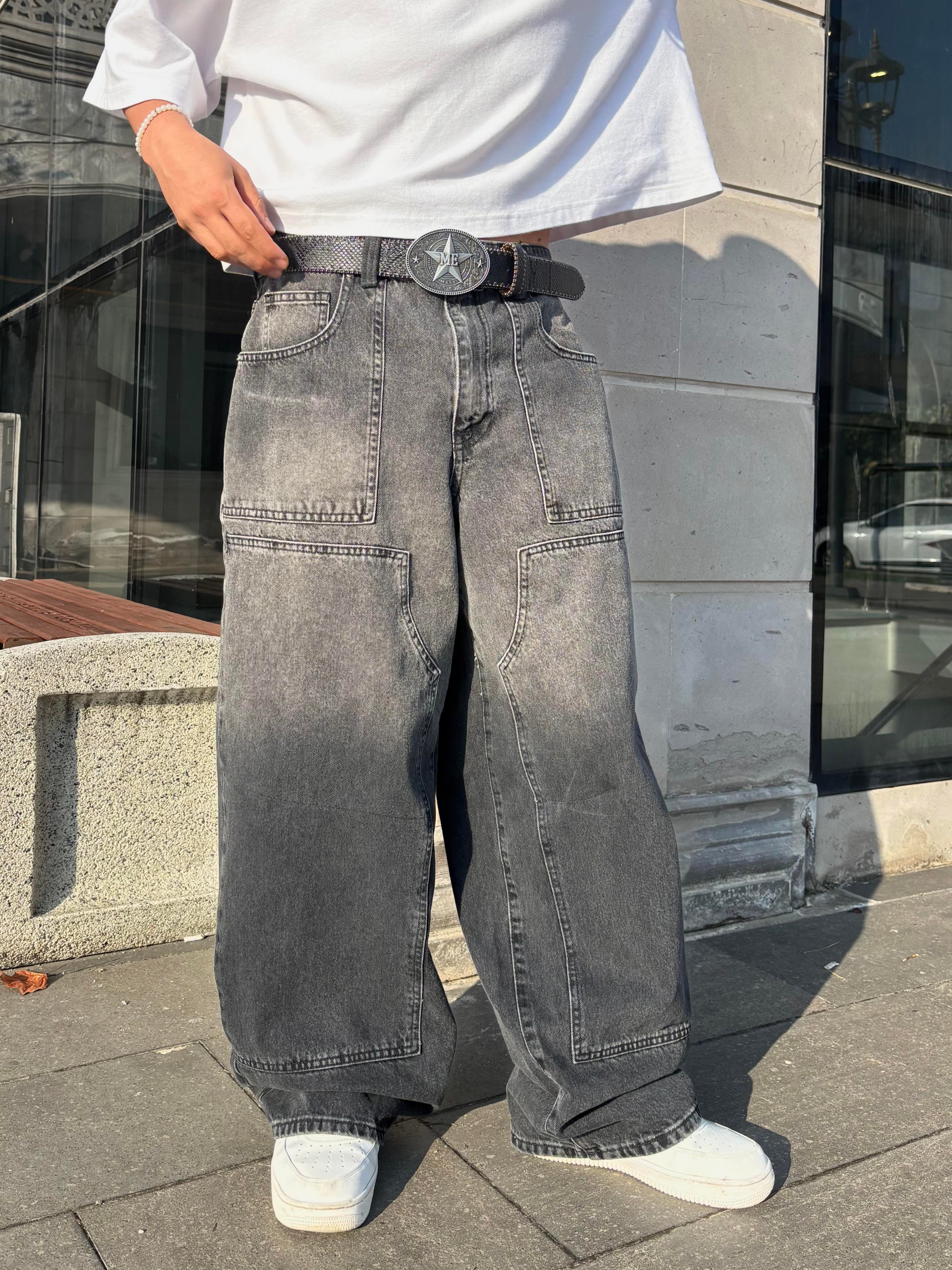Mold Stance Acid Wash Grey Ekstreme Baggy Jean