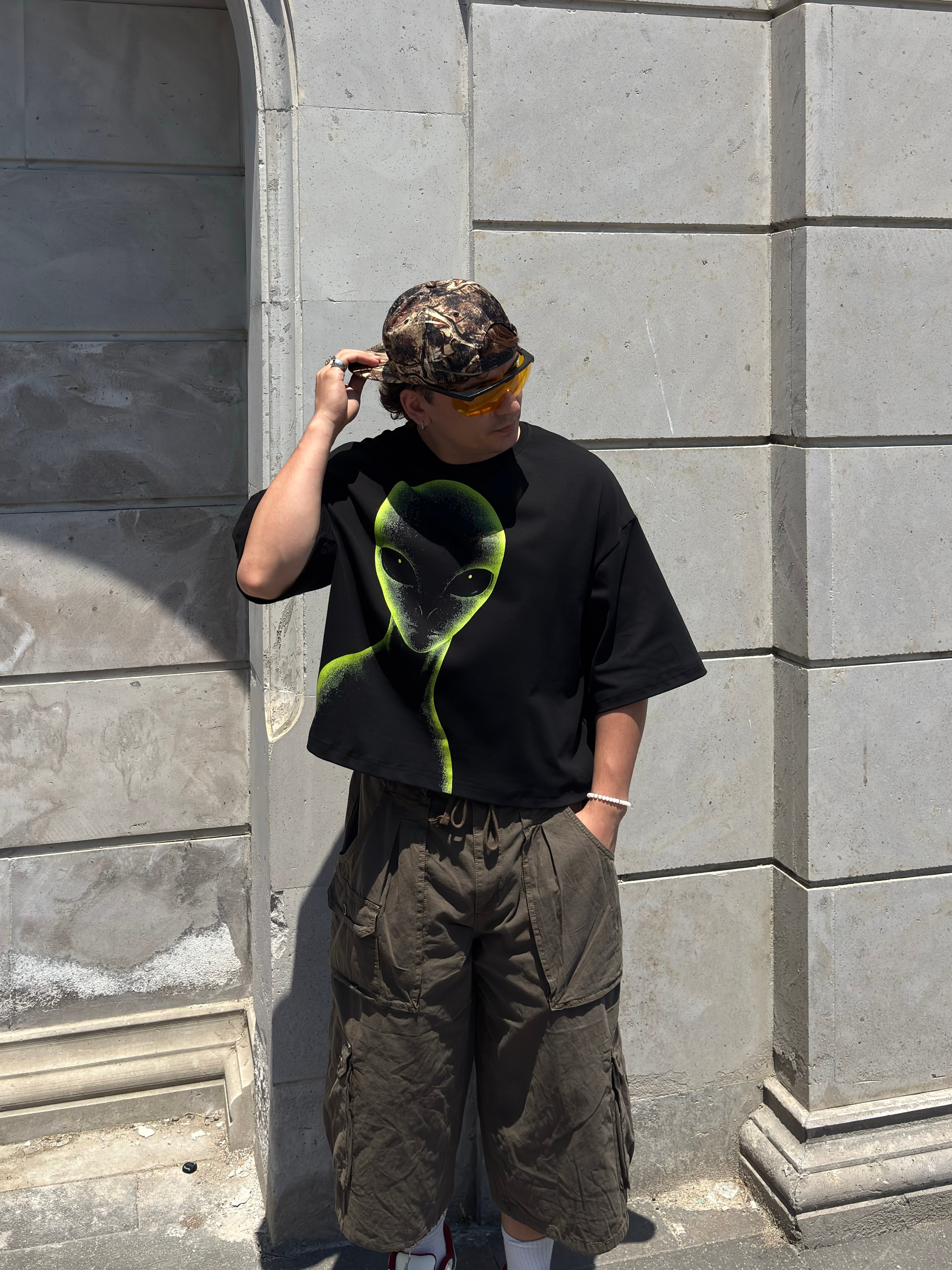 MW Premium Special Oversized Alıen-Vısıon T-shirt