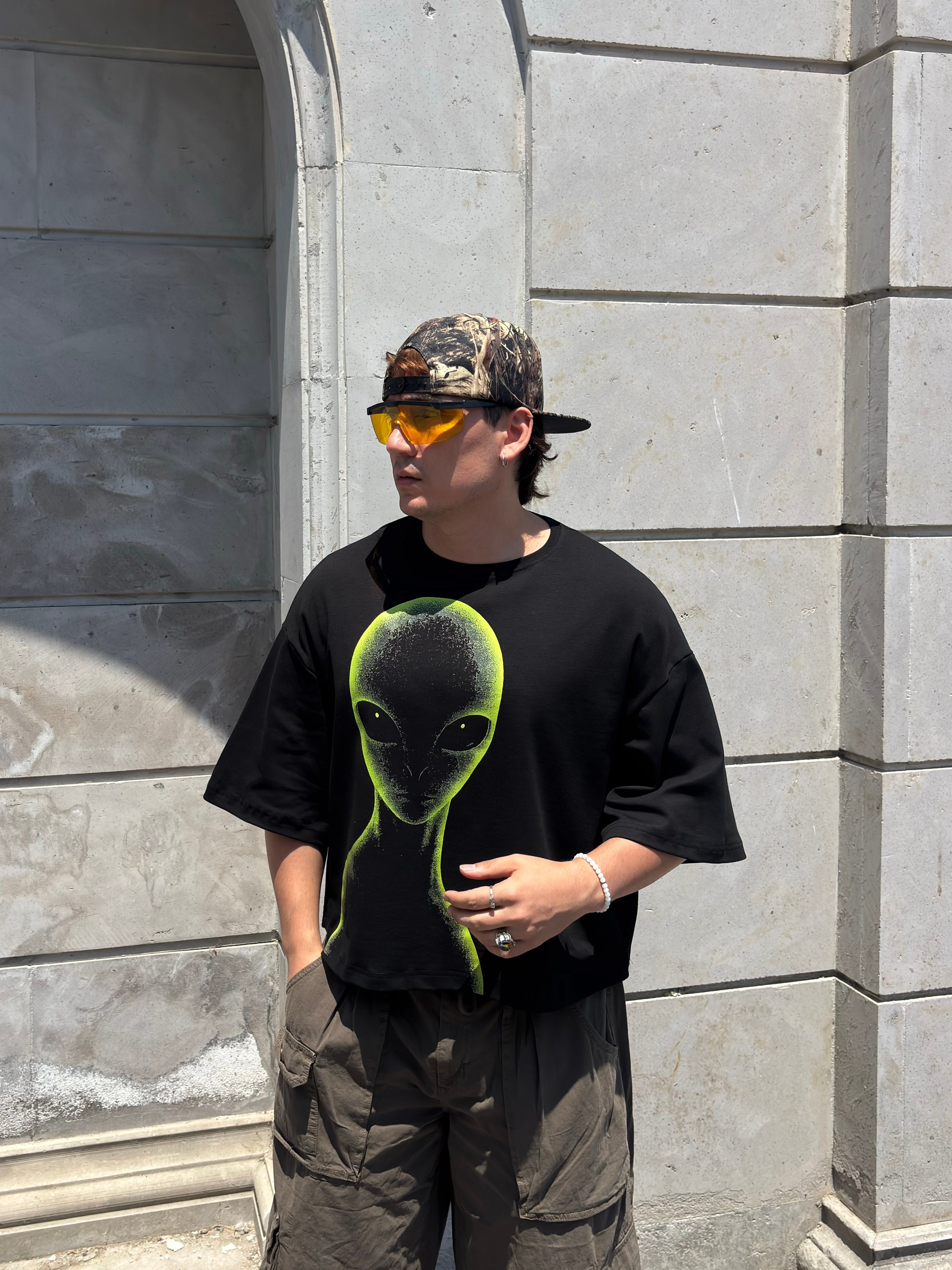 MW Premium Special Oversized Alıen-Vısıon T-shirt