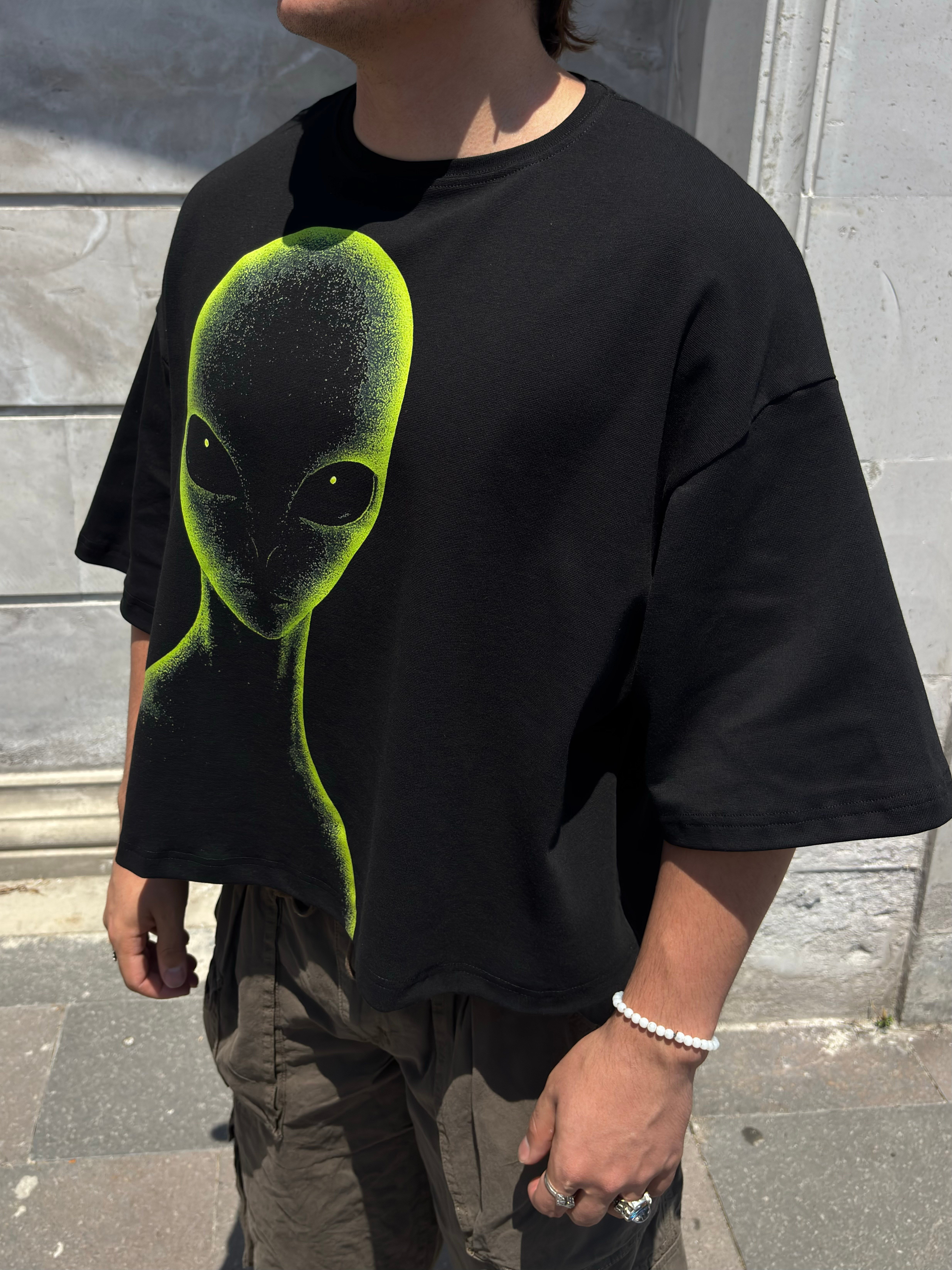 MW Premium Special Oversized Alıen-Vısıon T-shirt