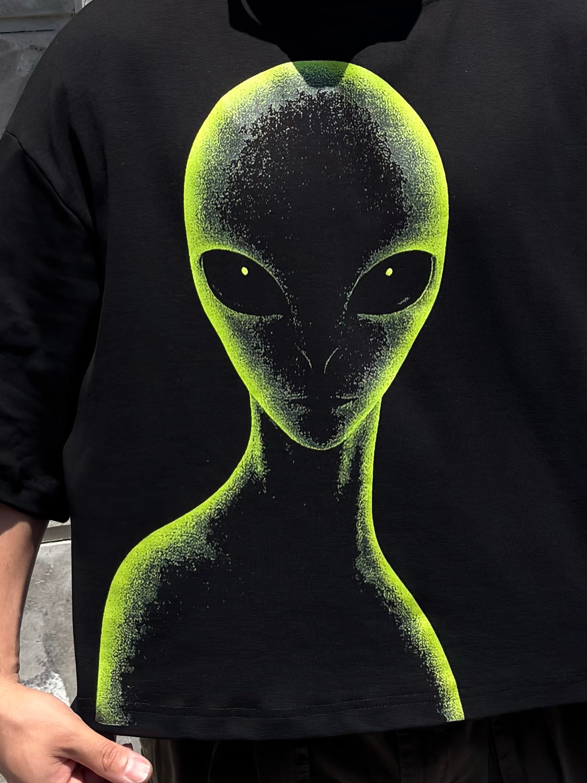 MW Premium Special Oversized Alıen-Vısıon T-shirt