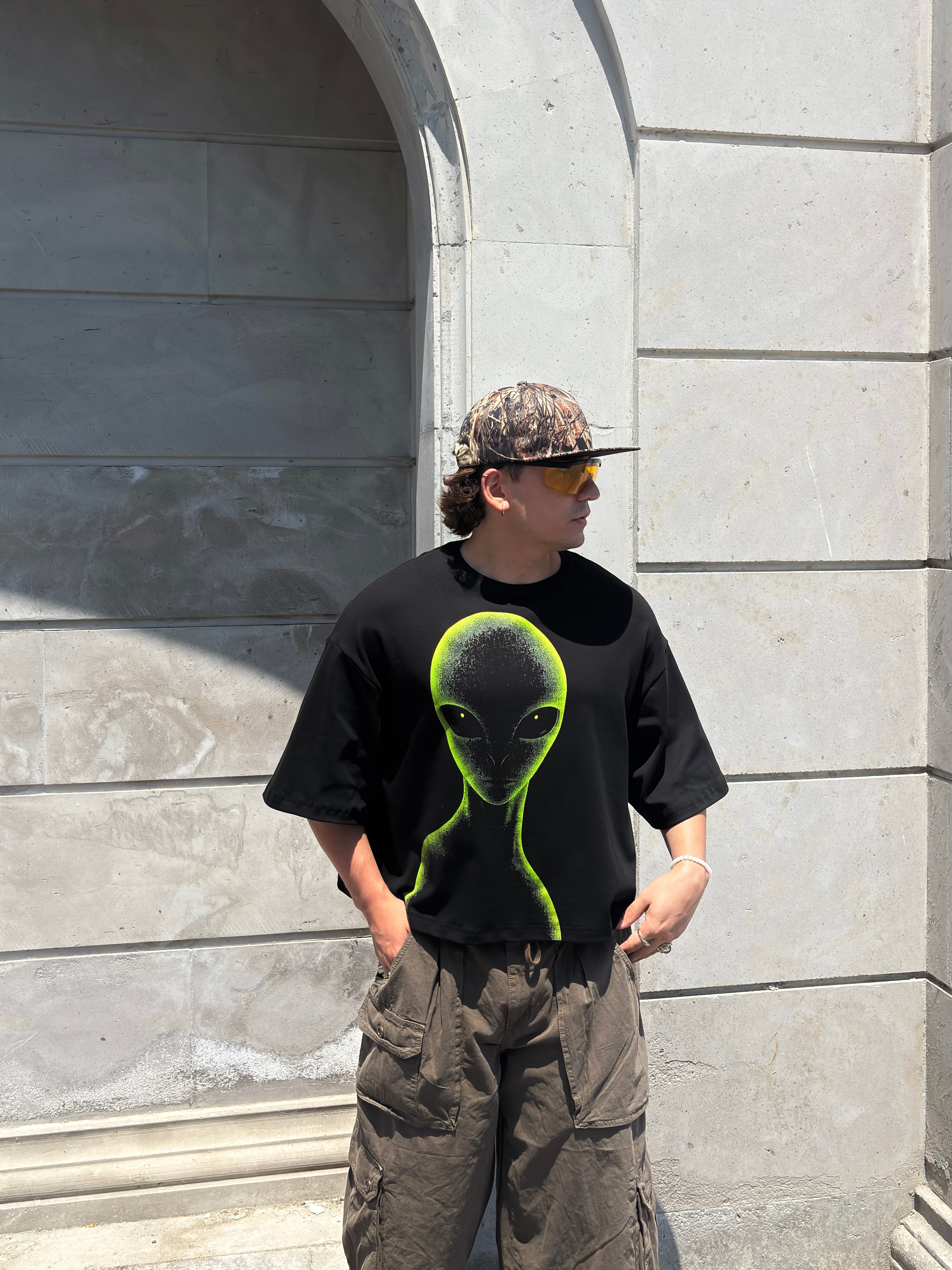 MW Premium Special Oversized Alıen-Vısıon T-shirt