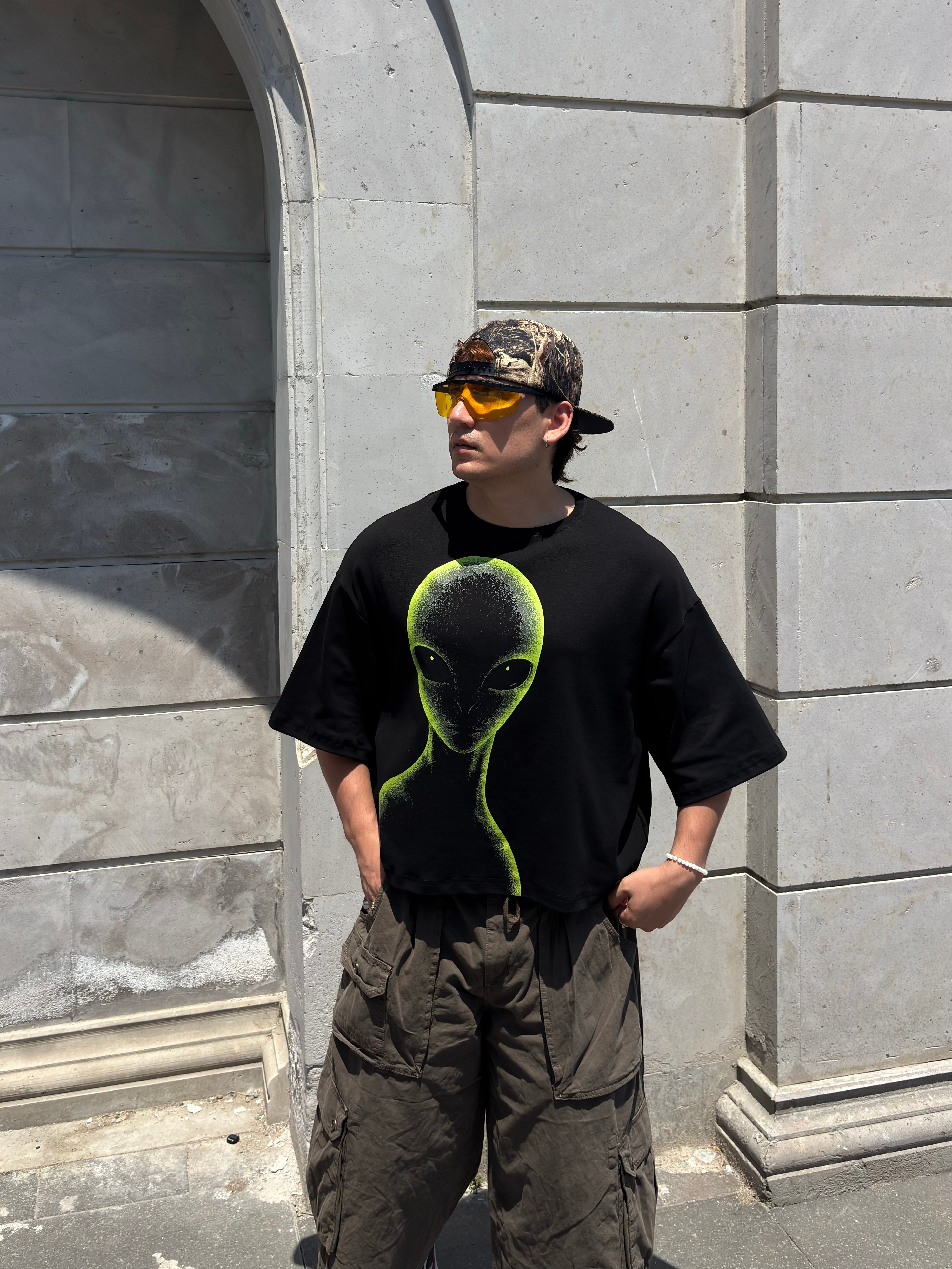 MW Premium Special Oversized Alıen-Vısıon T-shirt
